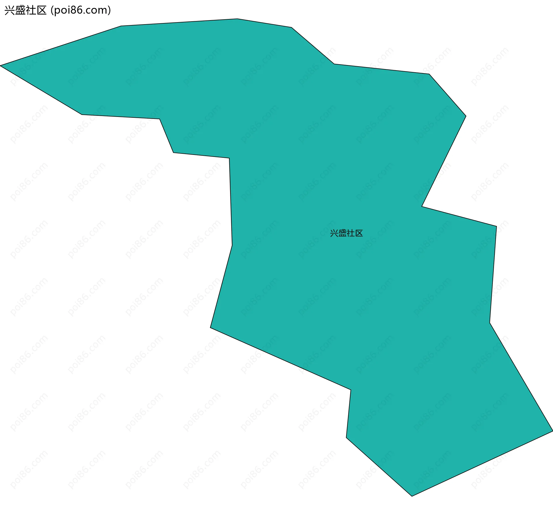 兴盛社区边界地图