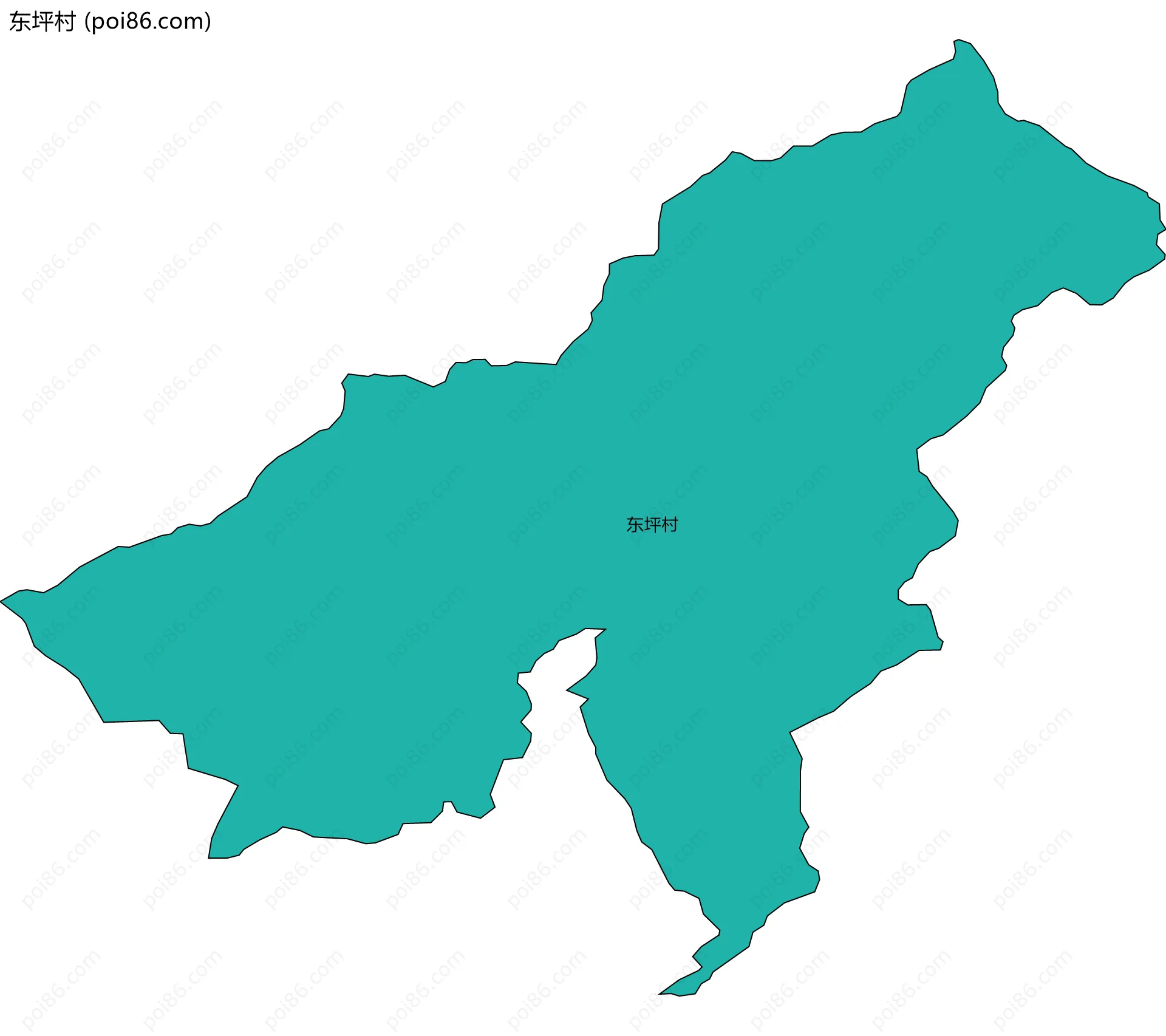 东坪村边界地图