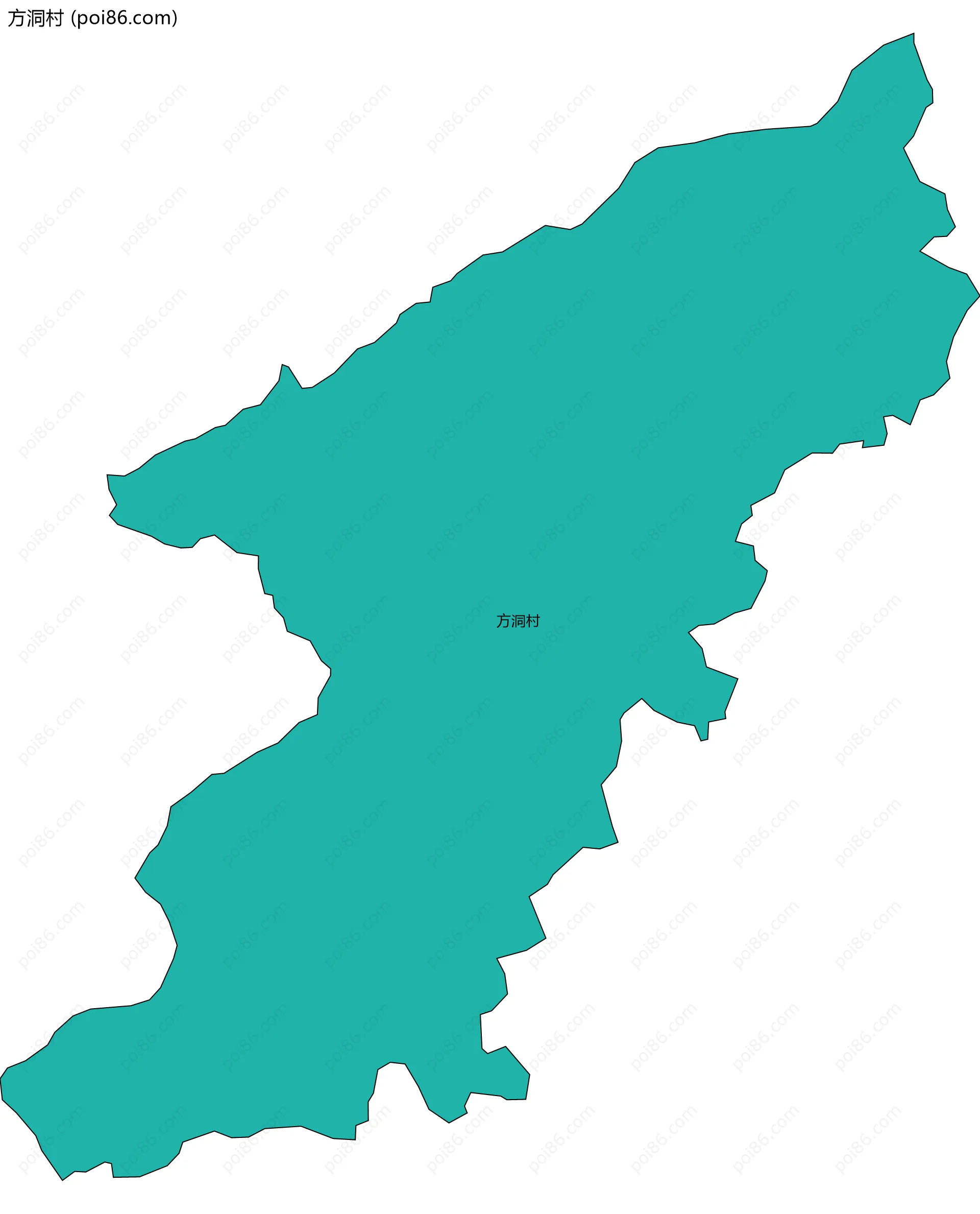 方洞村边界地图
