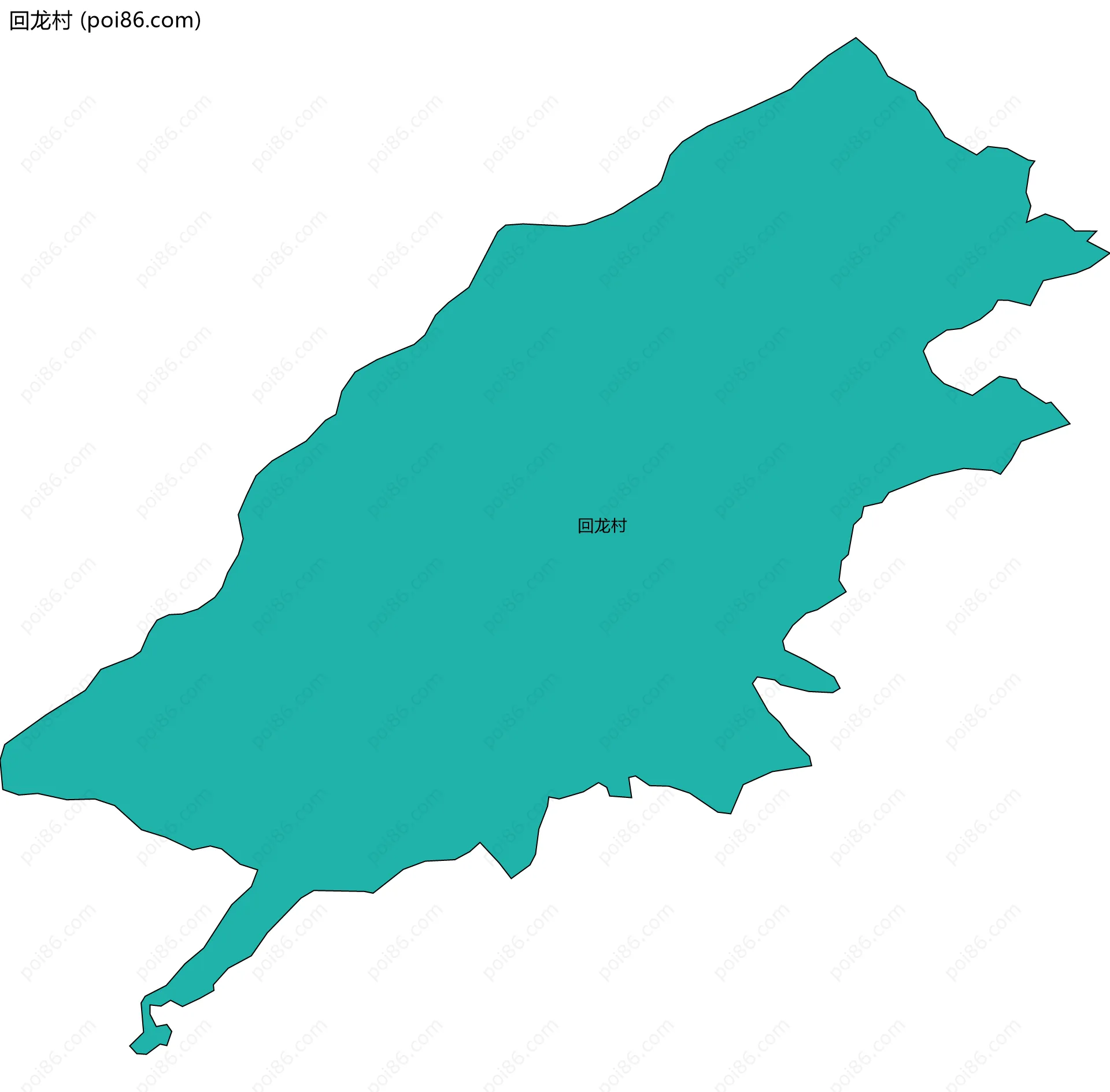 回龙村边界地图