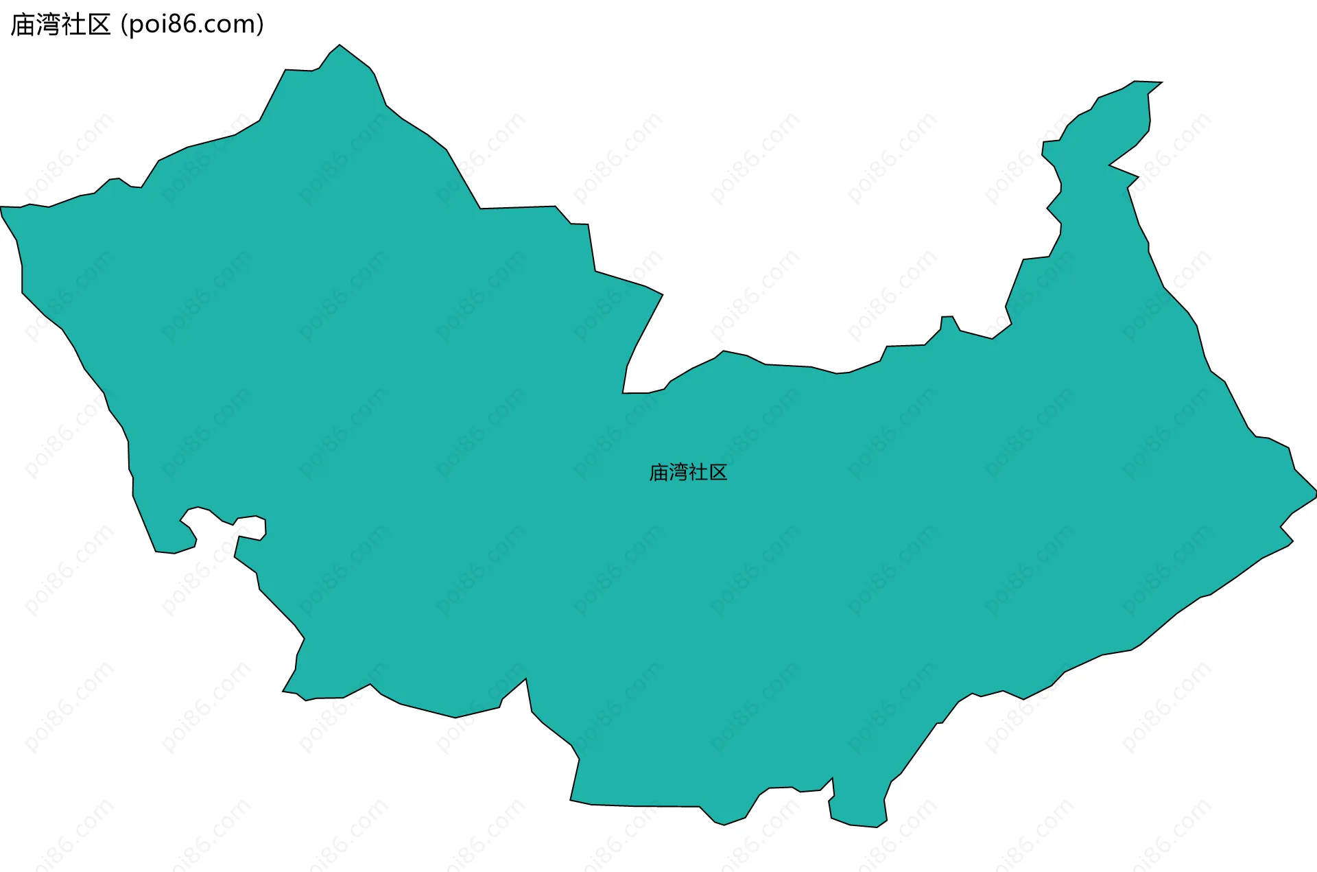 庙湾社区边界地图