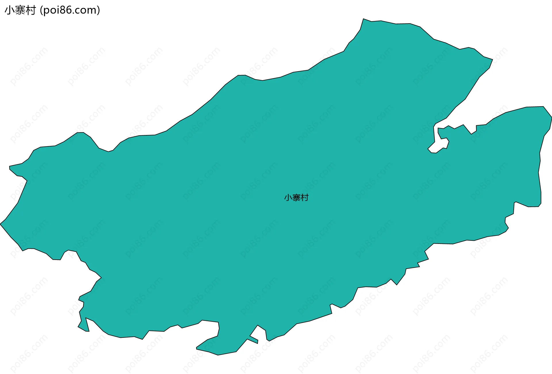 小寨村边界地图