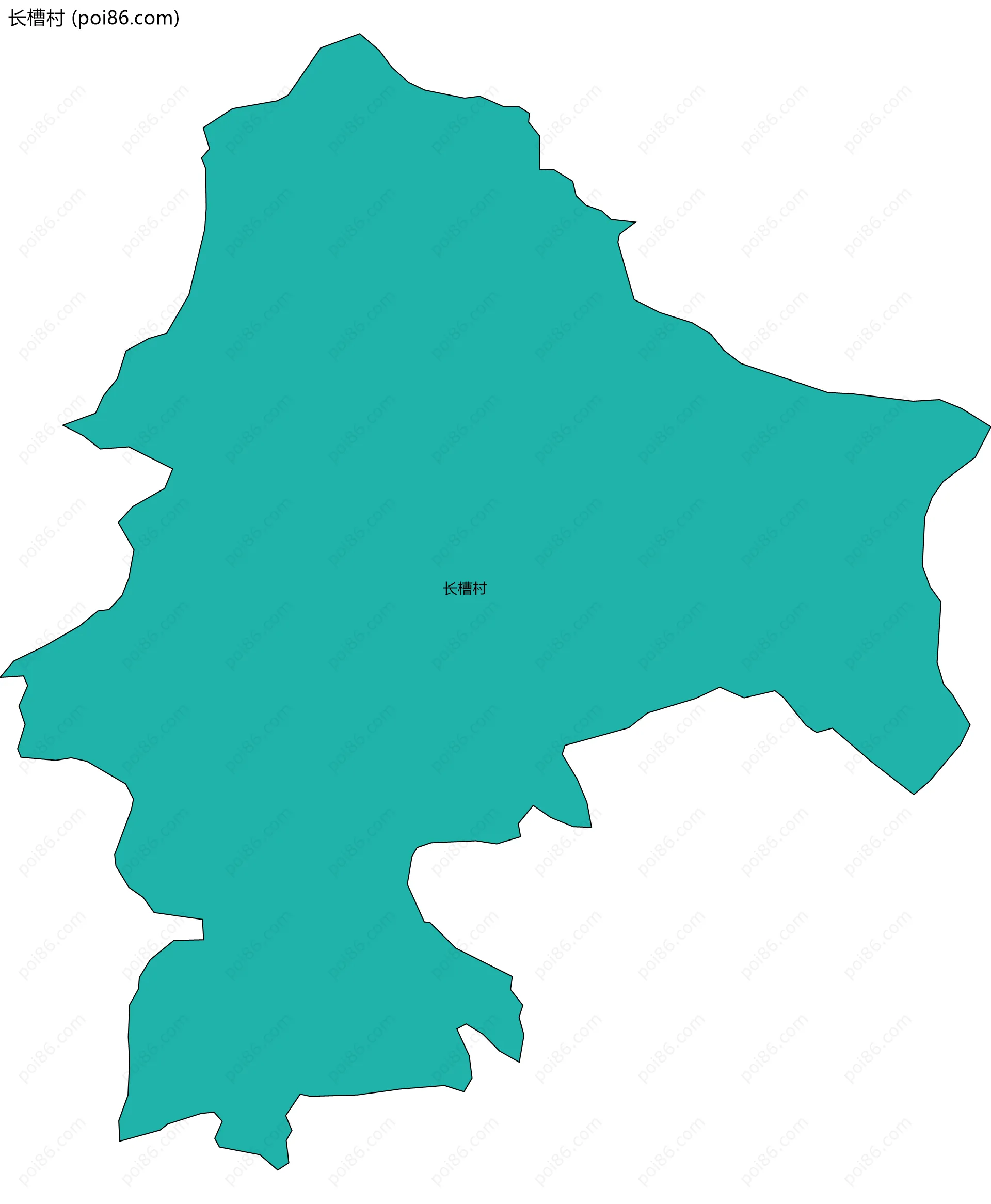 长槽村边界地图