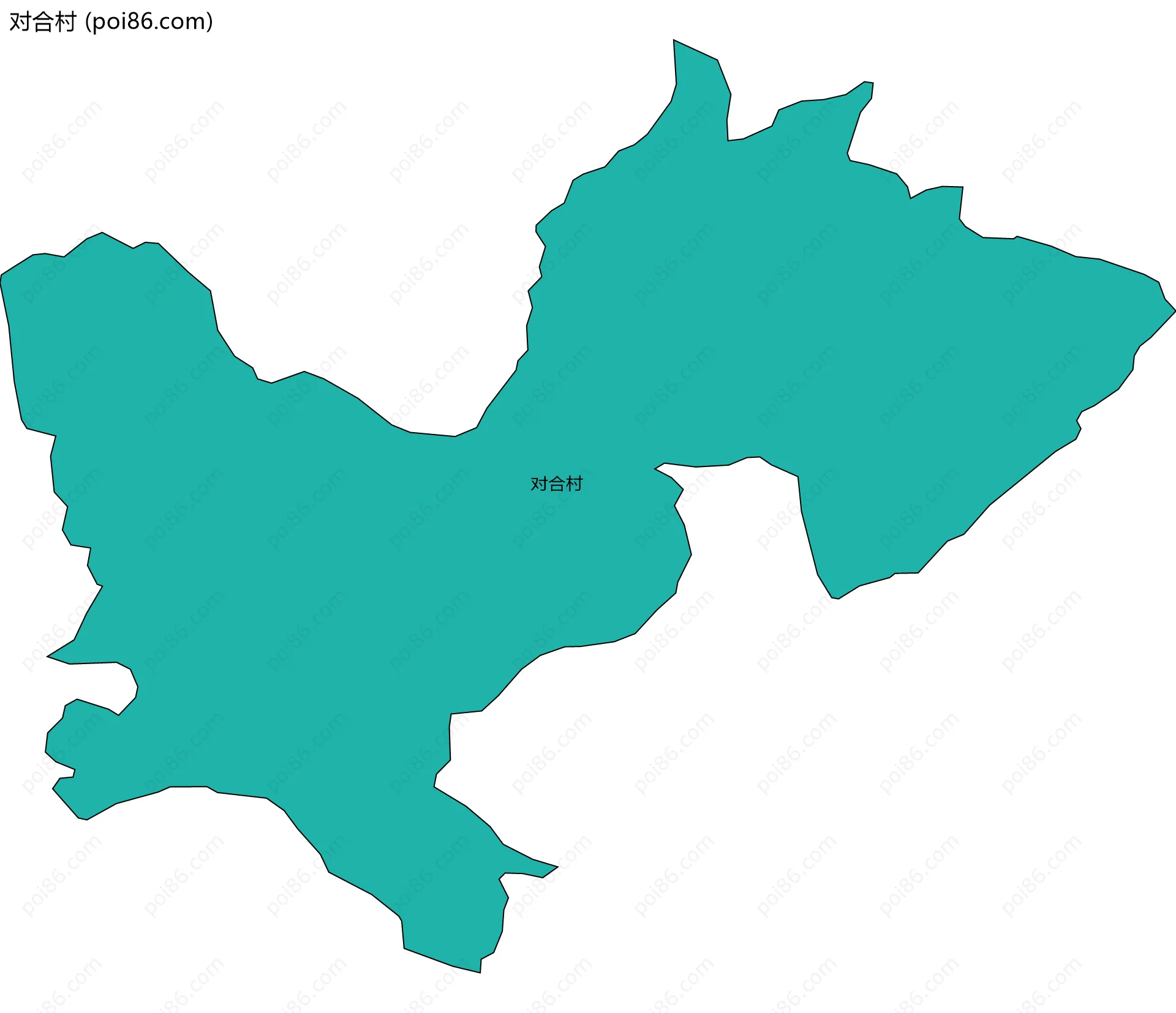 对合村边界地图