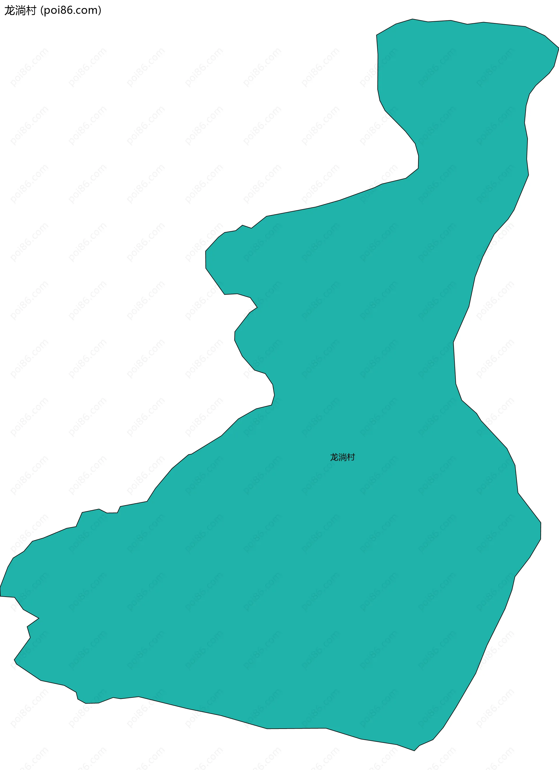 龙淌村边界地图