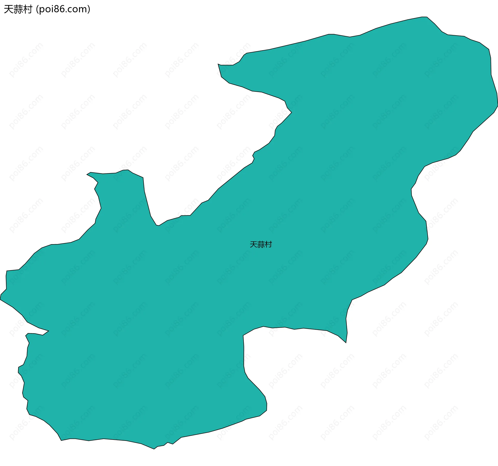 天蒜村边界地图