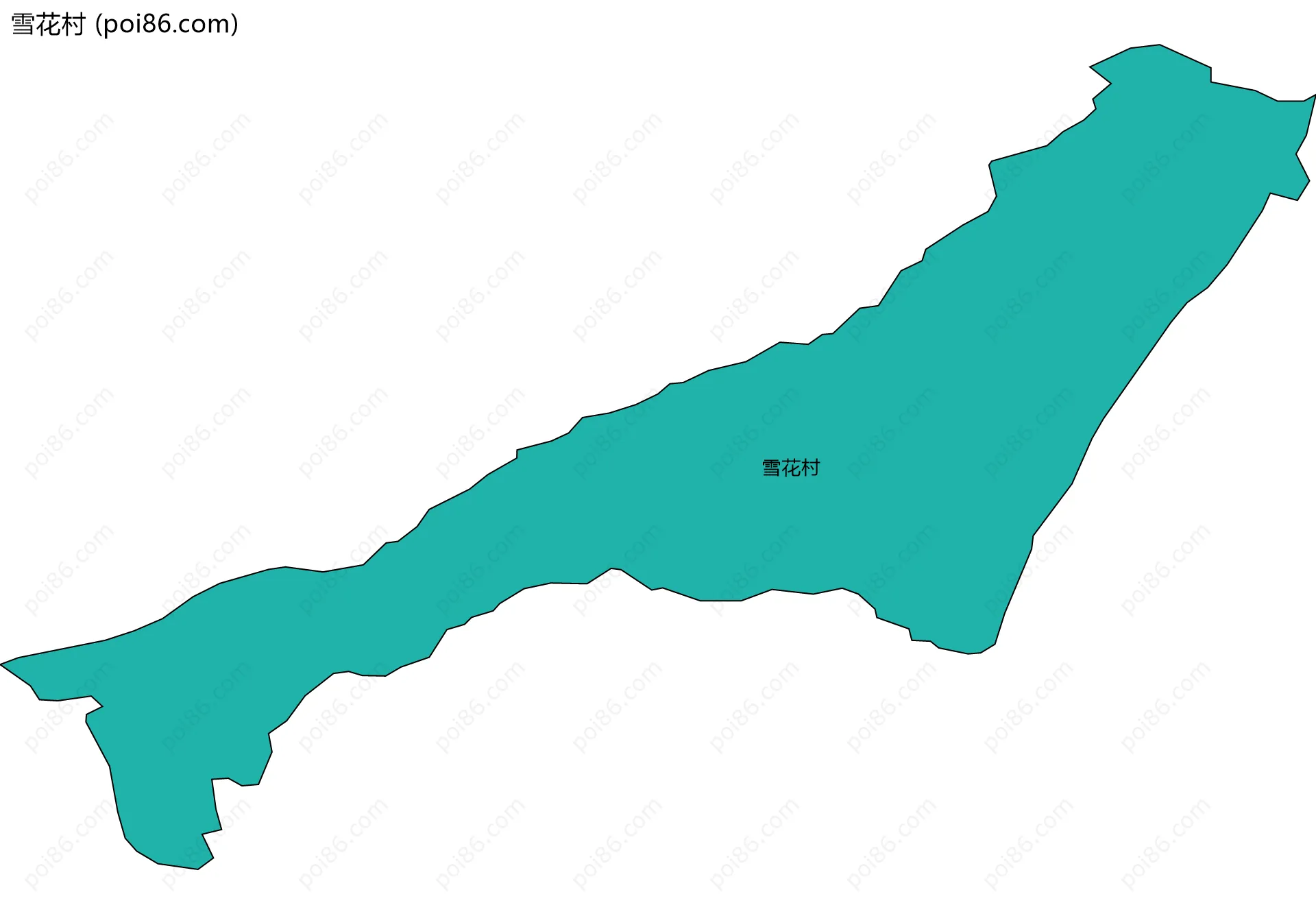 雪花村边界地图
