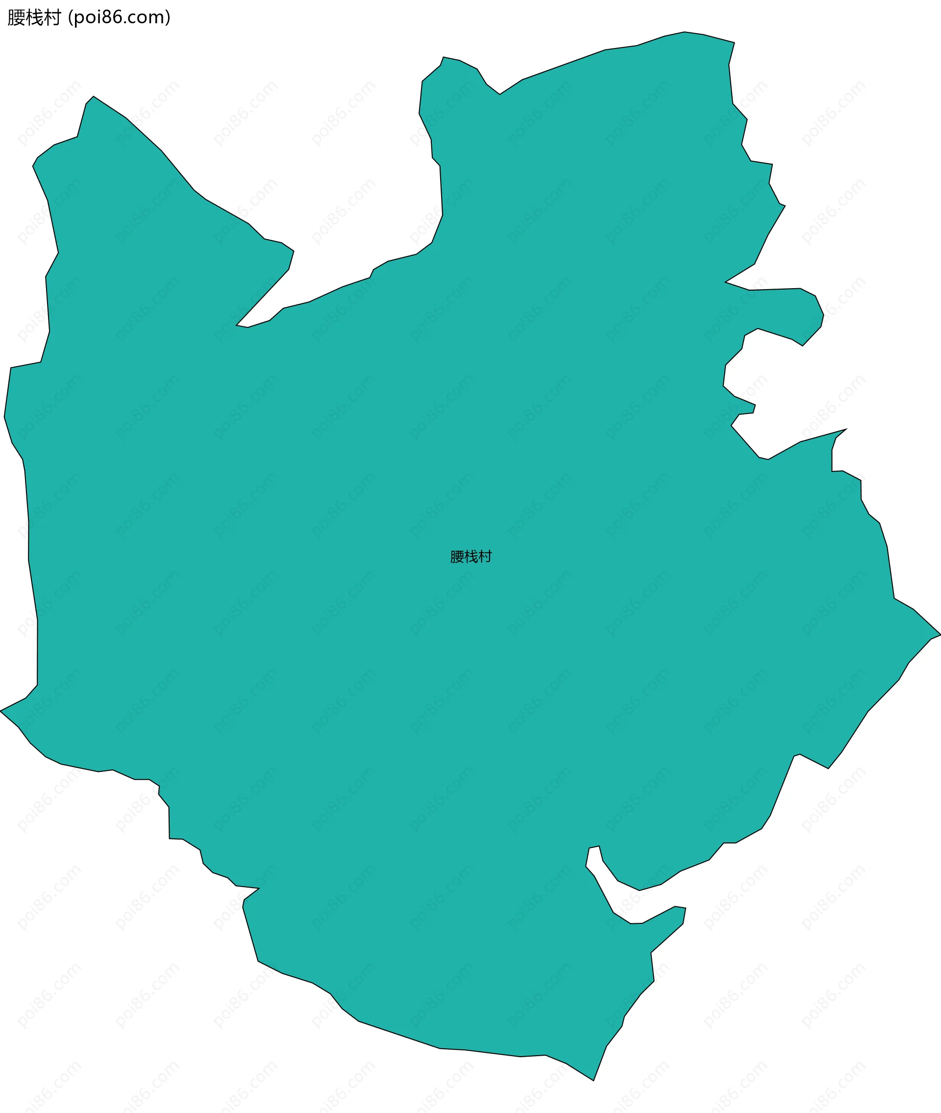 腰栈村边界地图