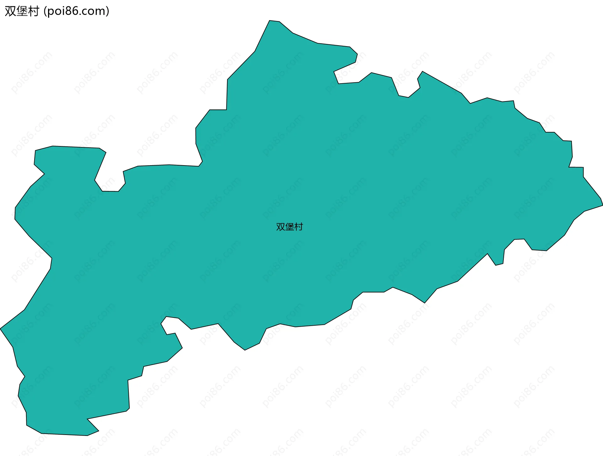 双堡村边界地图
