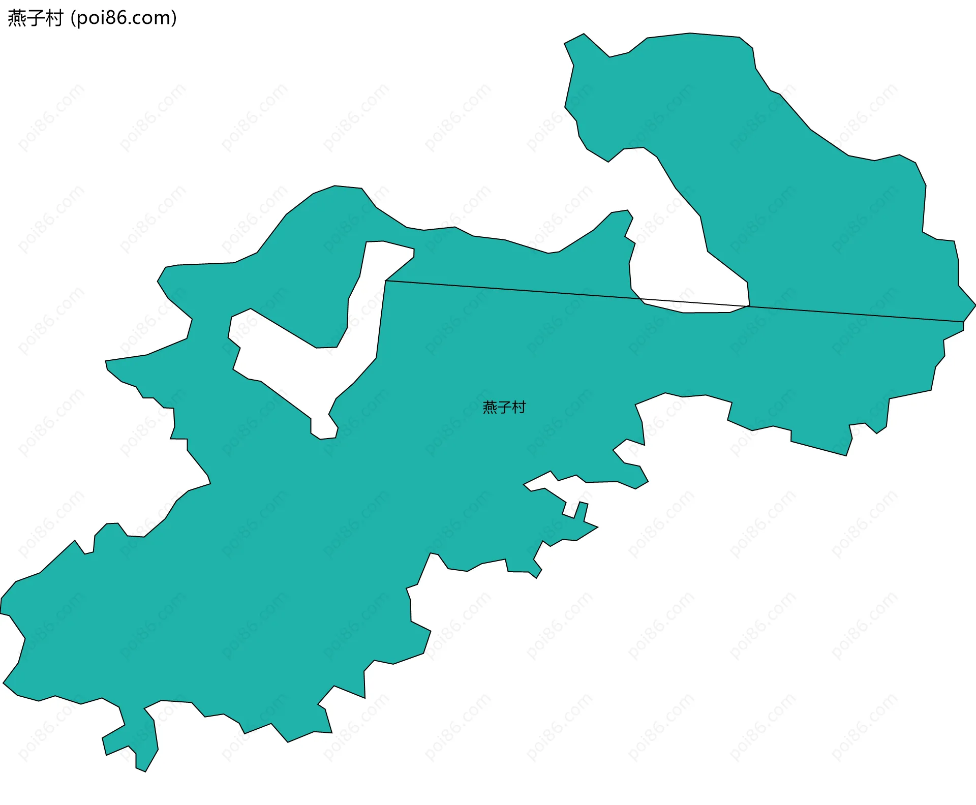 燕子村边界地图