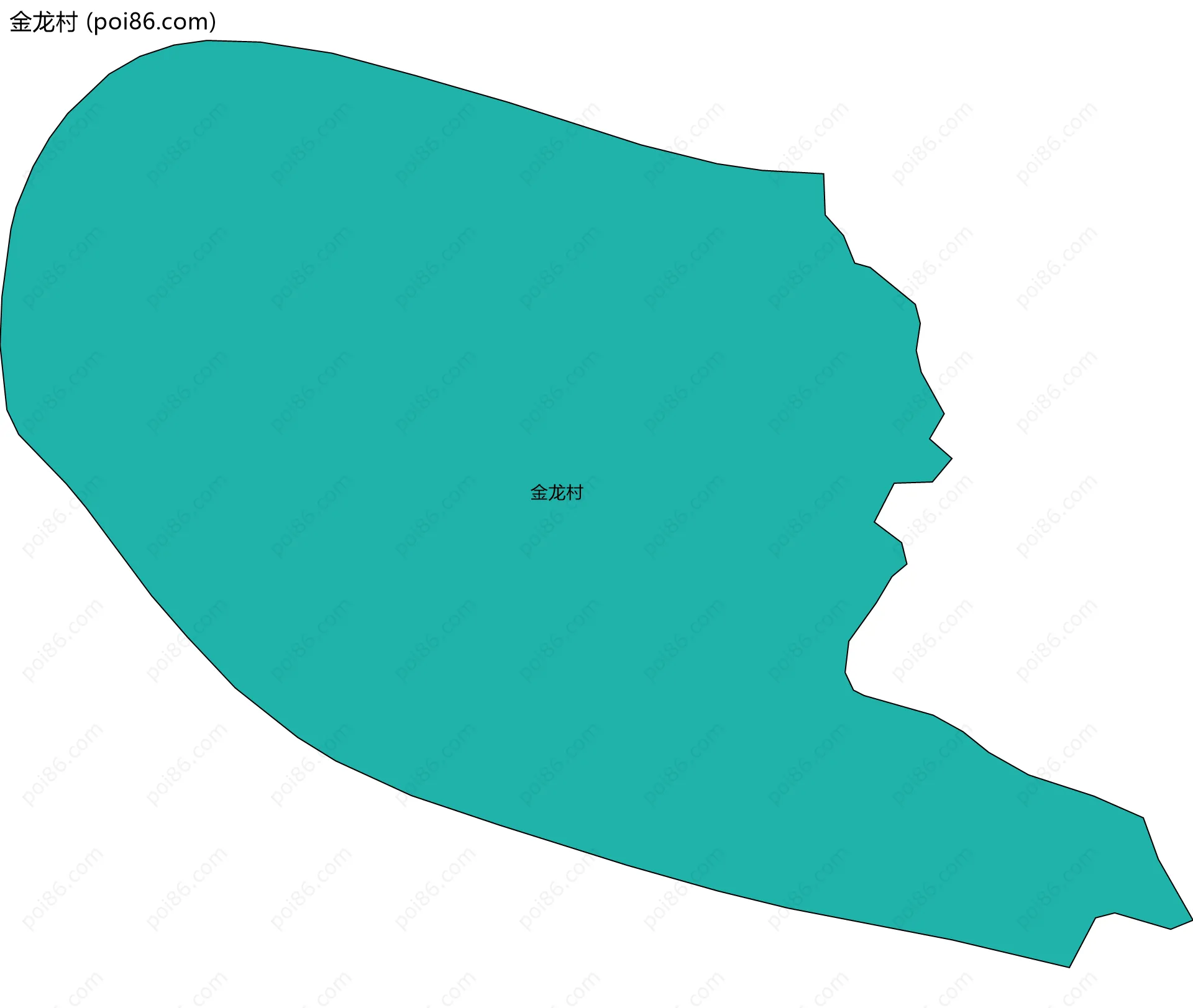 金龙村边界地图