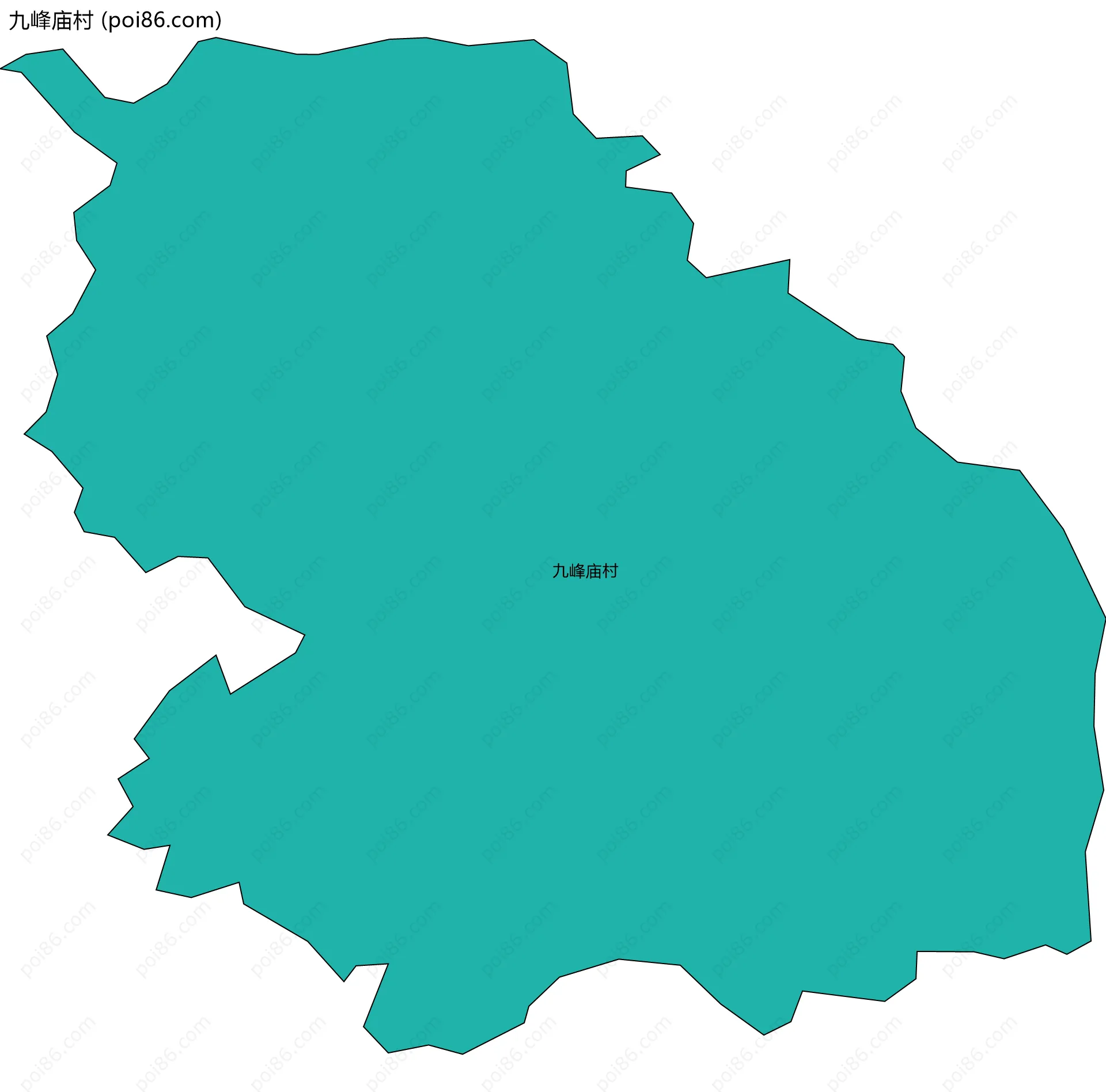 九峰庙村边界地图