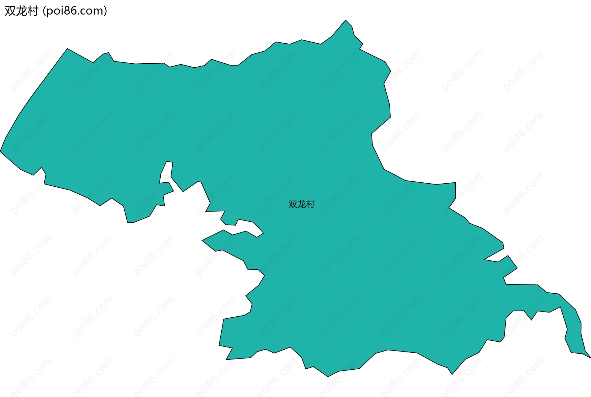 双龙村边界地图