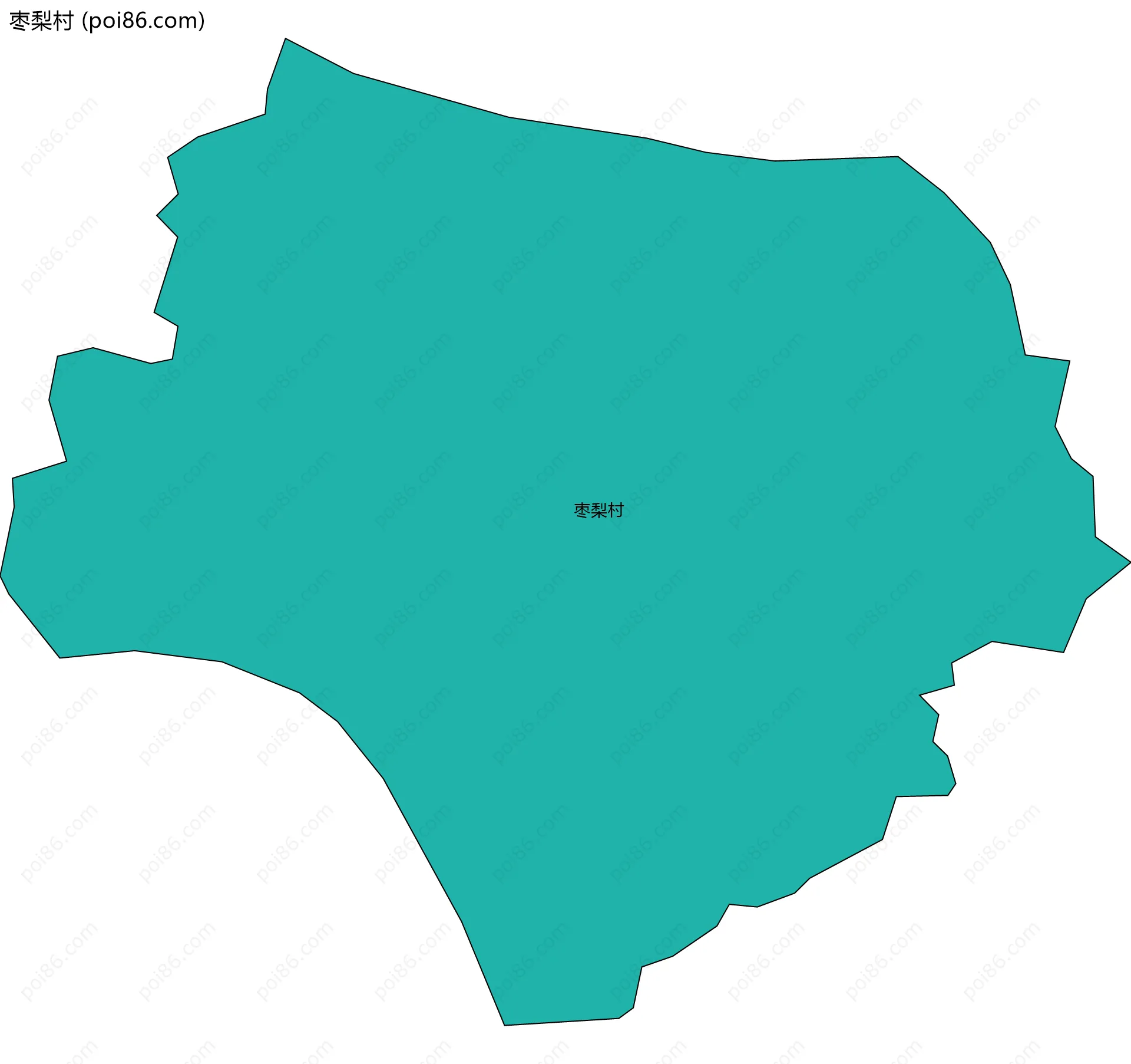 枣梨村边界地图