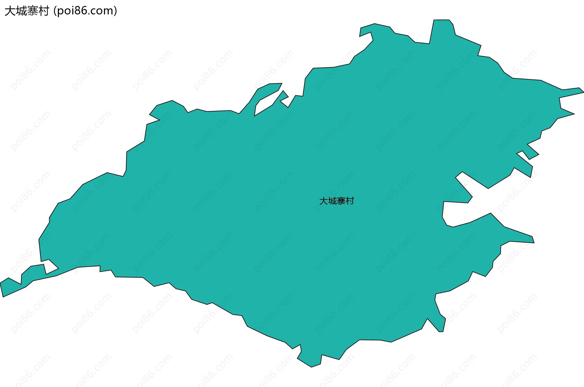 大城寨村边界地图