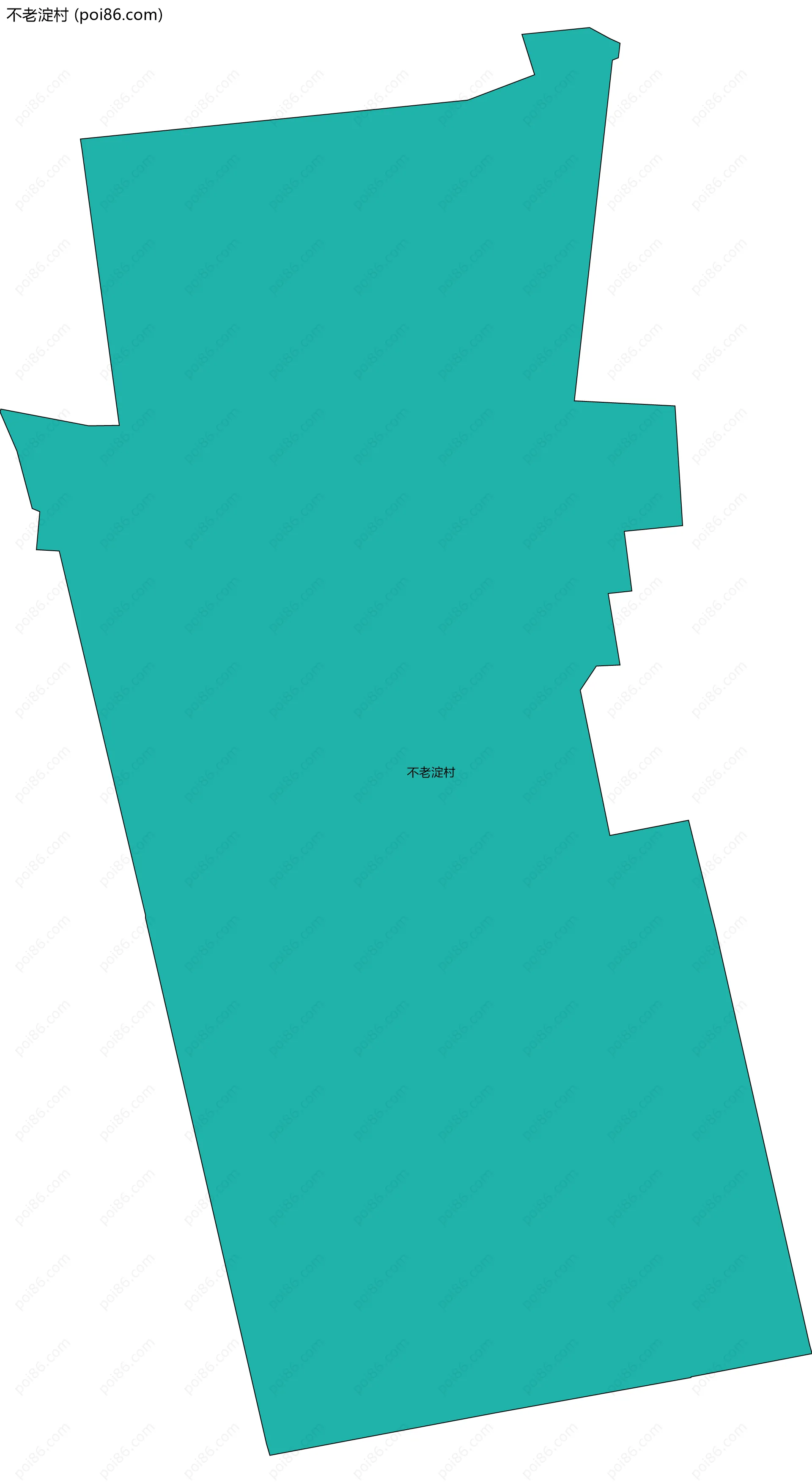 不老淀村边界地图