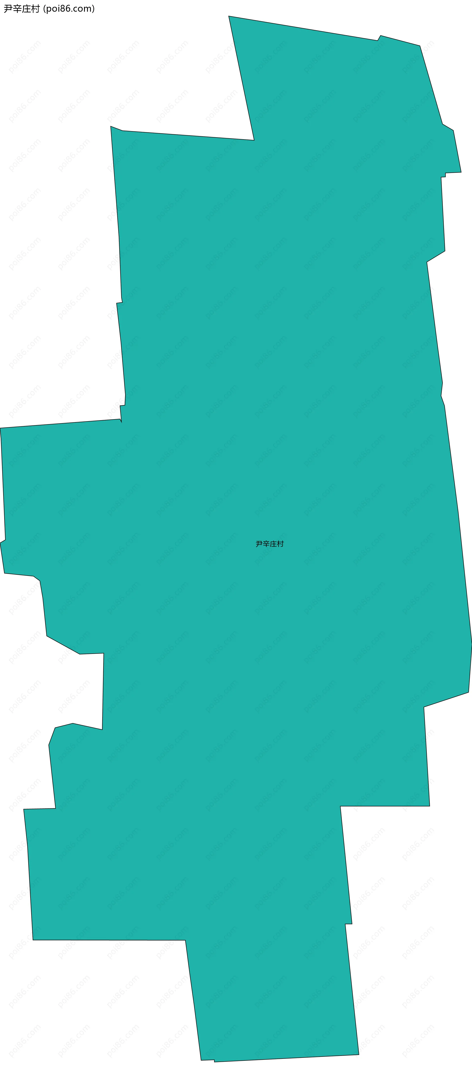 尹辛庄村边界地图