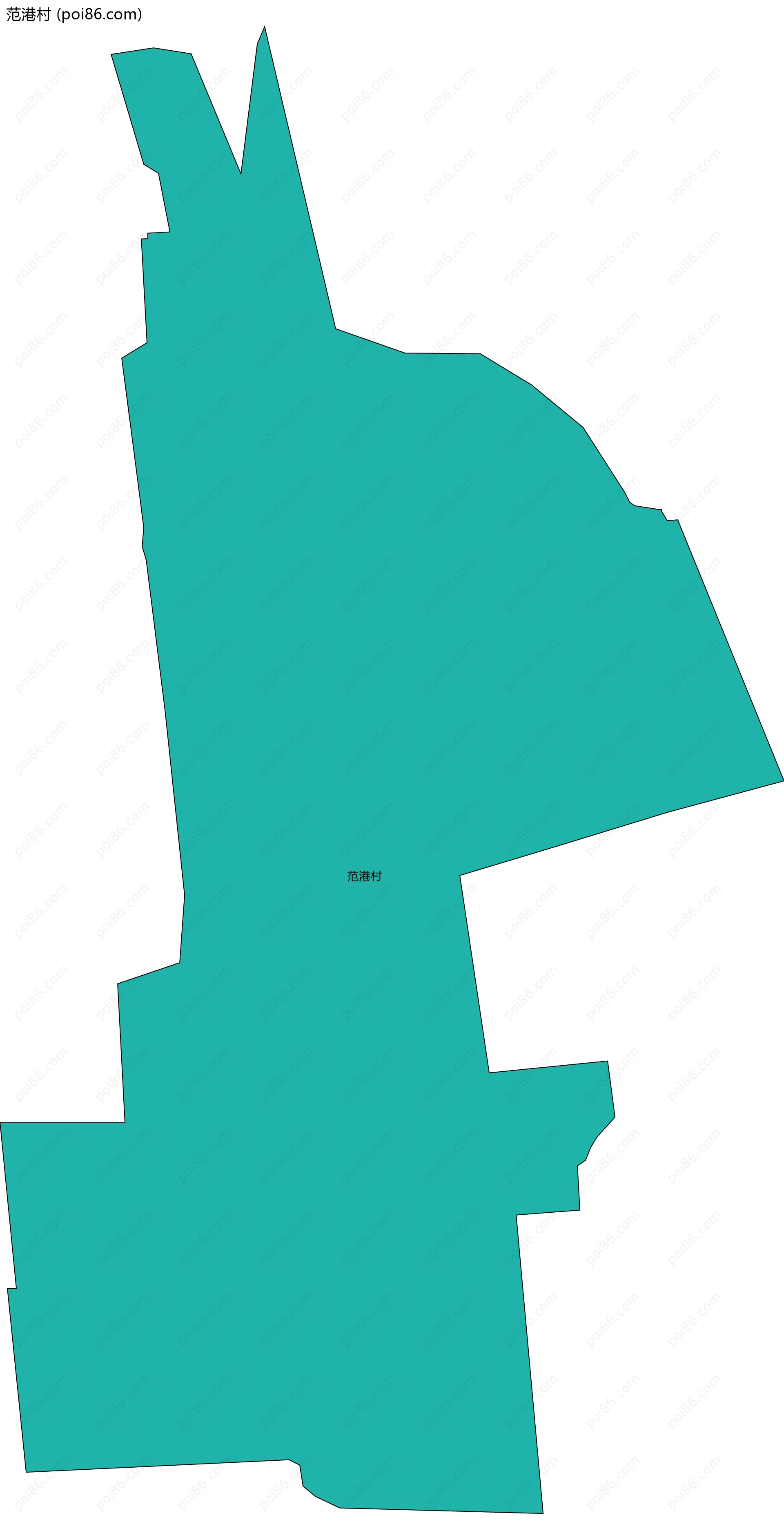 范港村边界地图