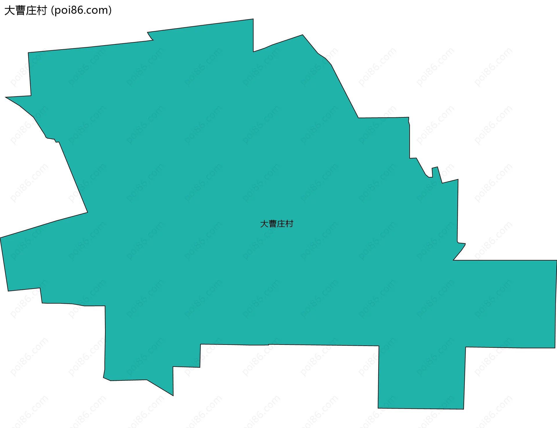 大曹庄村边界地图
