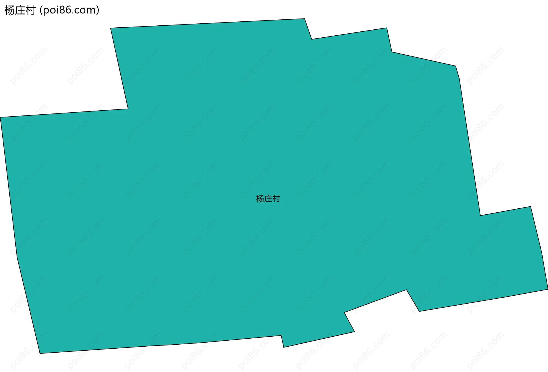 杨庄村边界地图