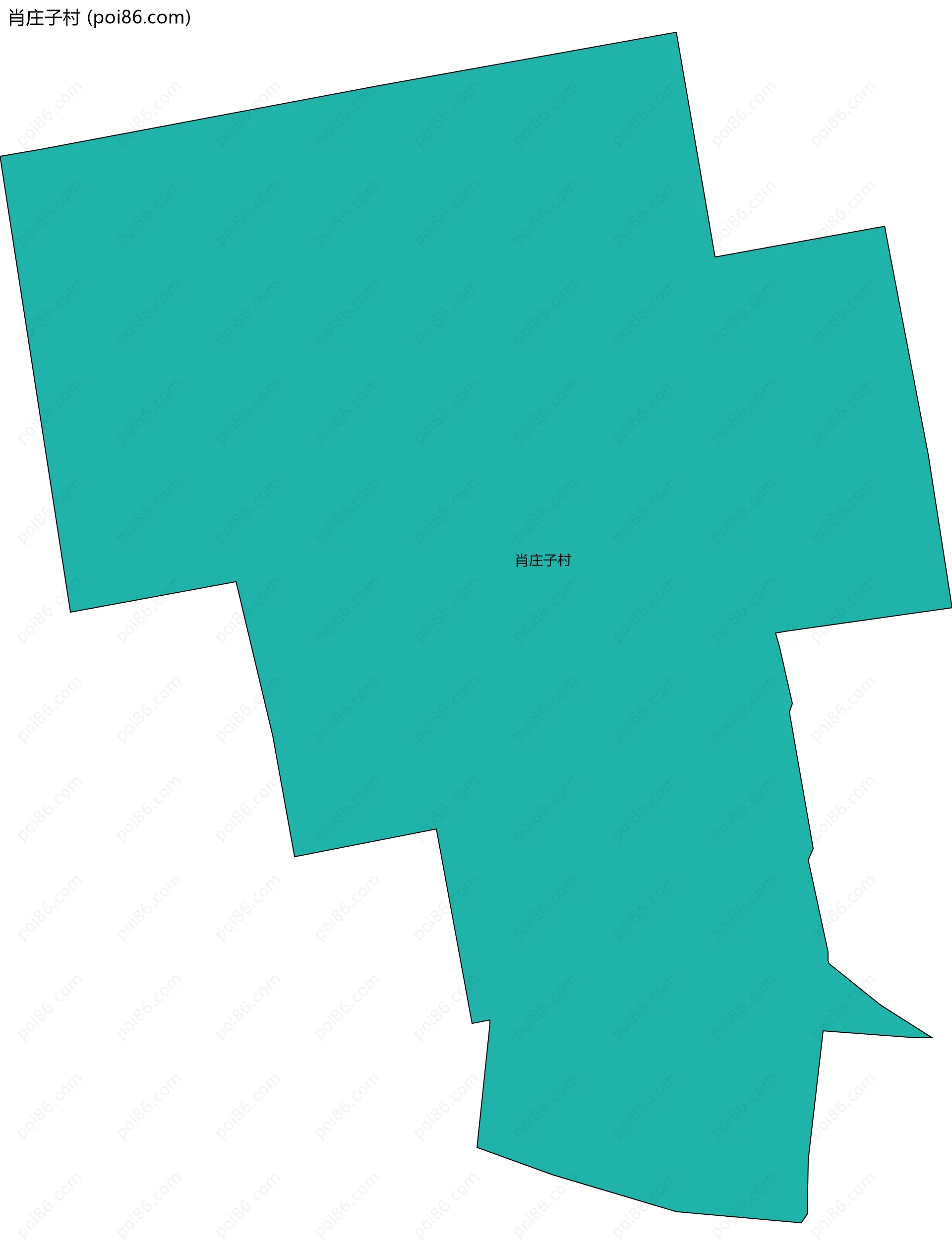 肖庄子村边界地图