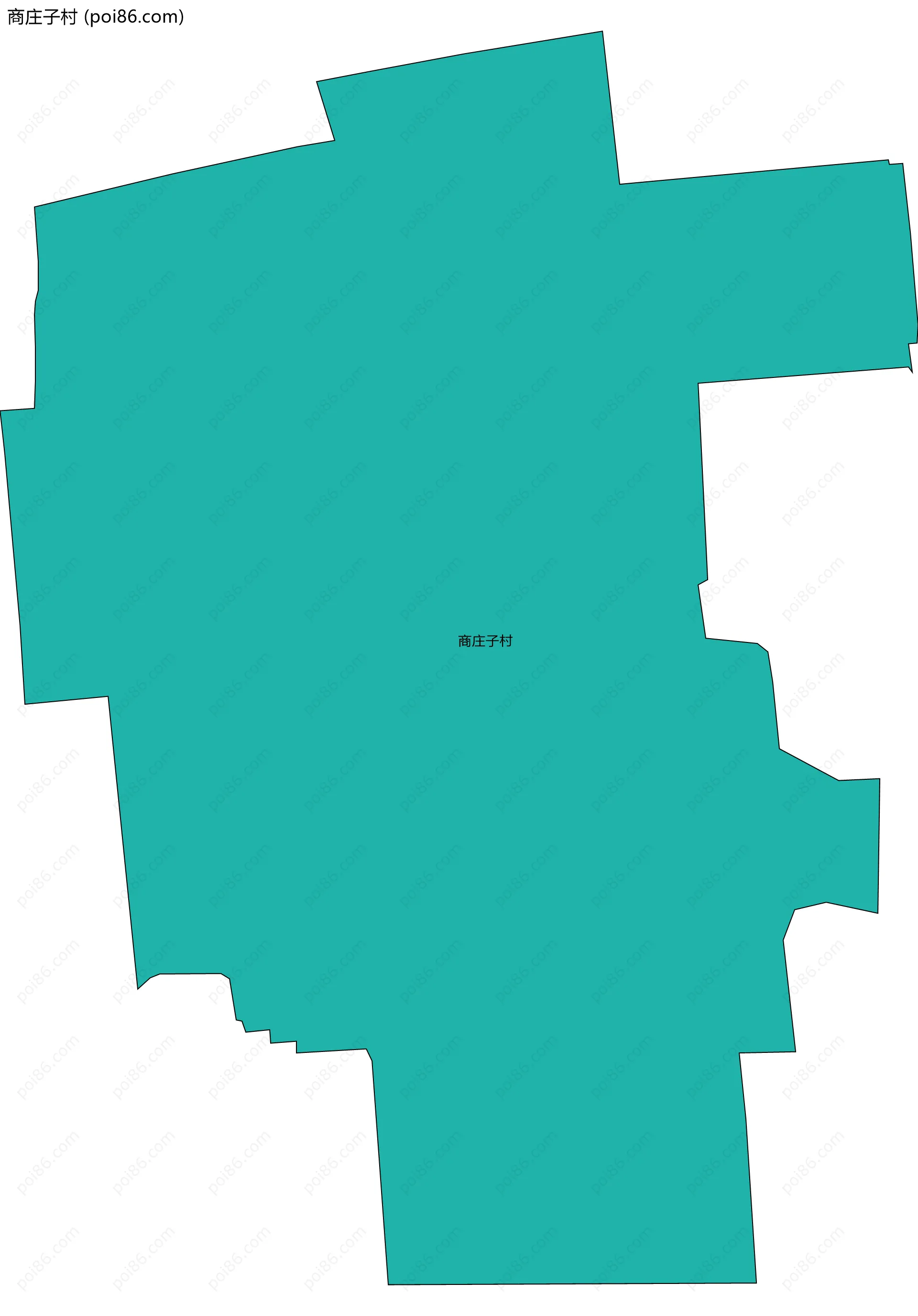 商庄子村边界地图