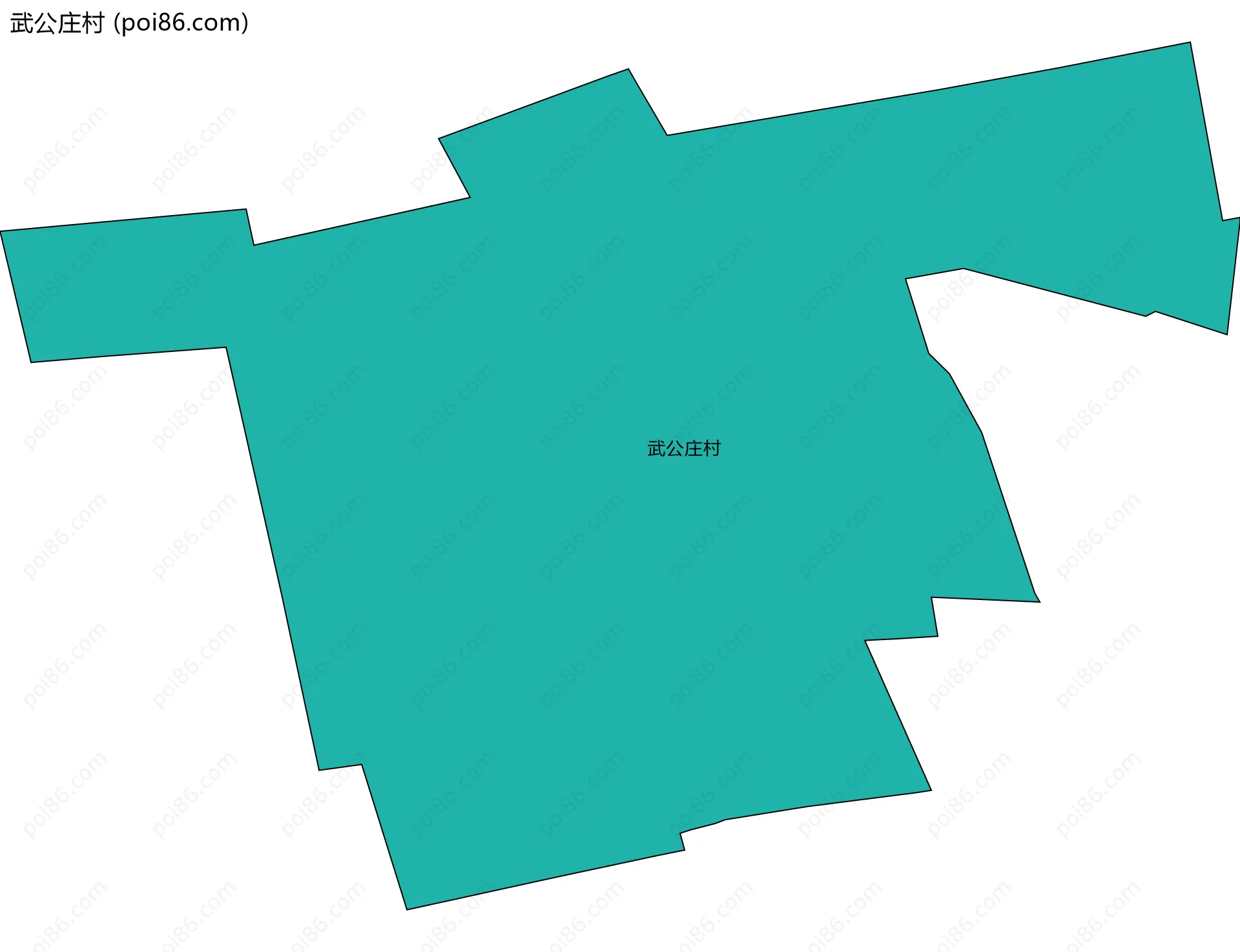 武公庄村边界地图