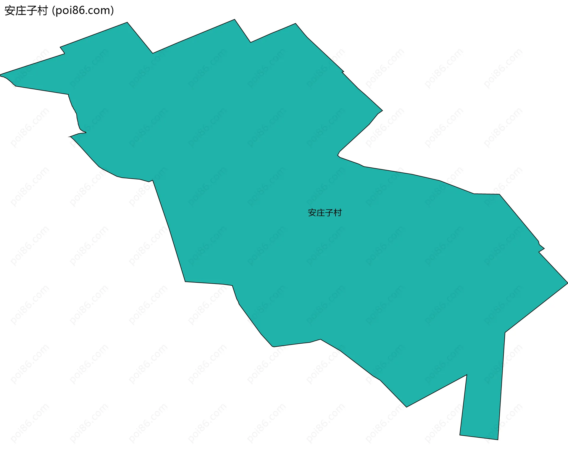 安庄子村边界地图