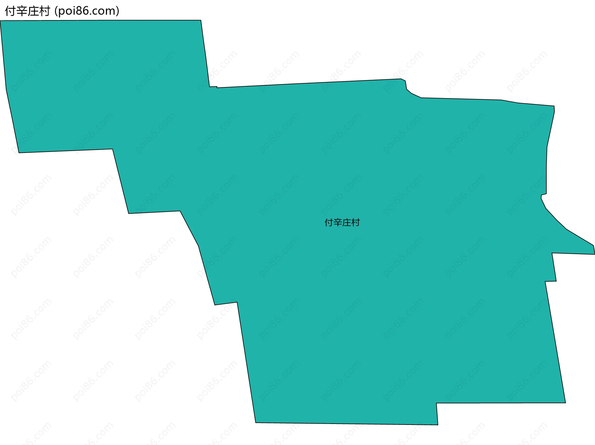 付辛庄村边界地图