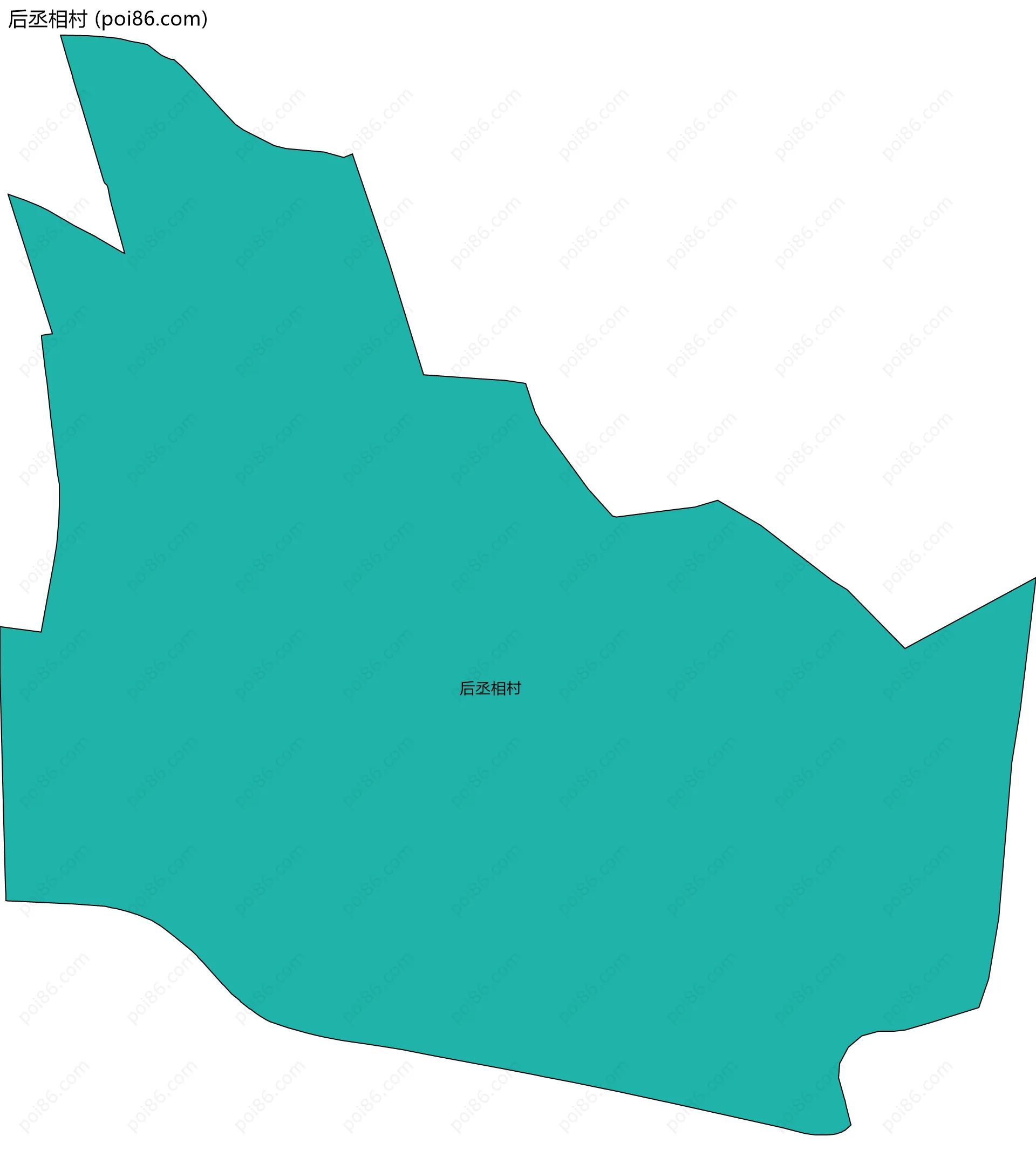 后丞相村边界地图