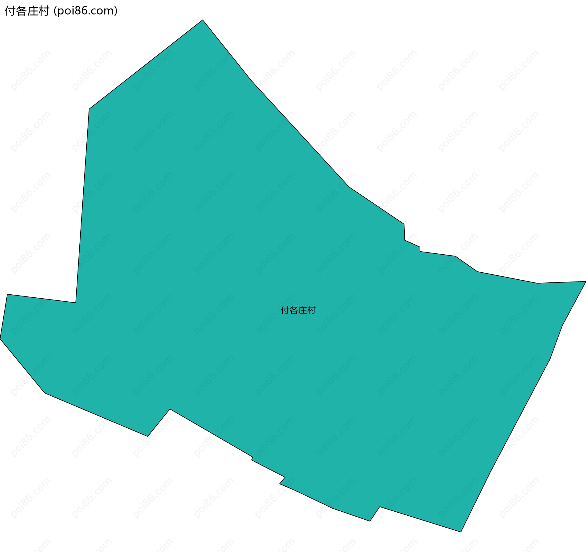 付各庄村边界地图