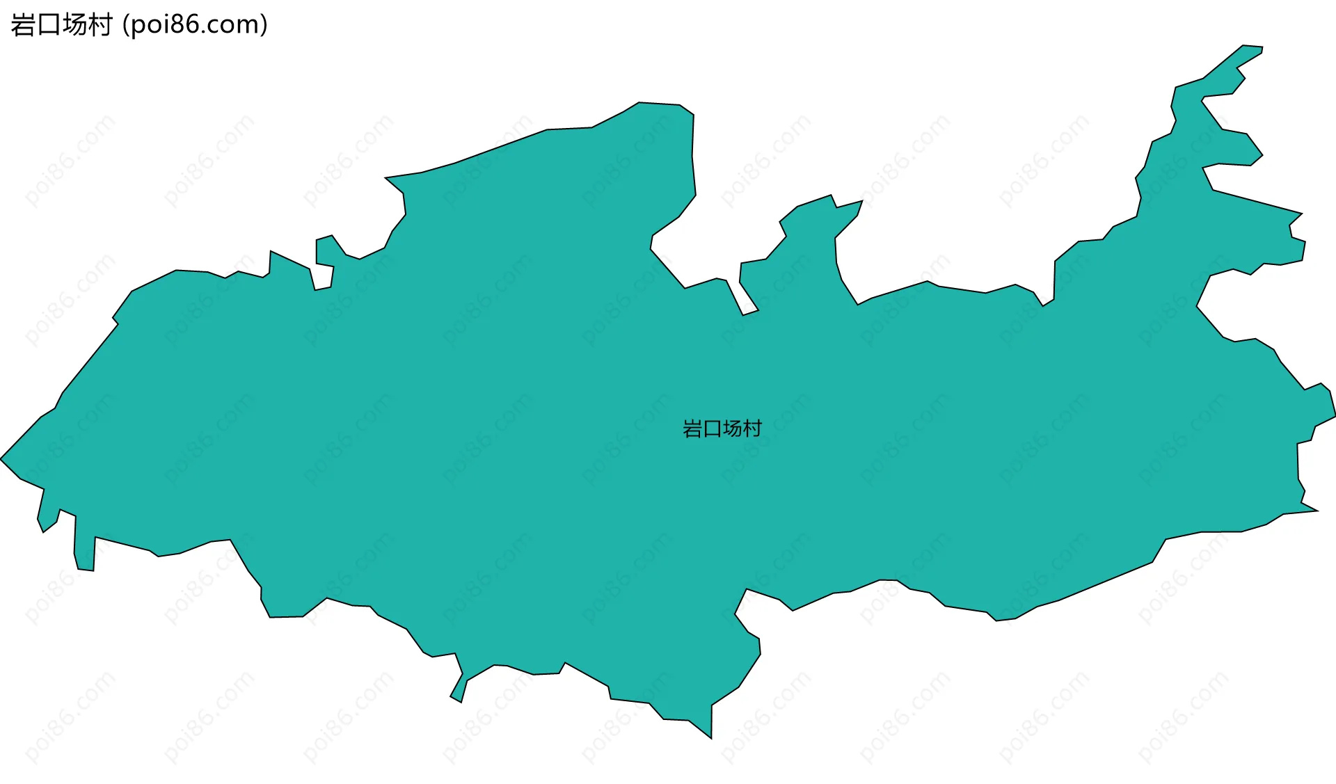 岩口场村边界地图