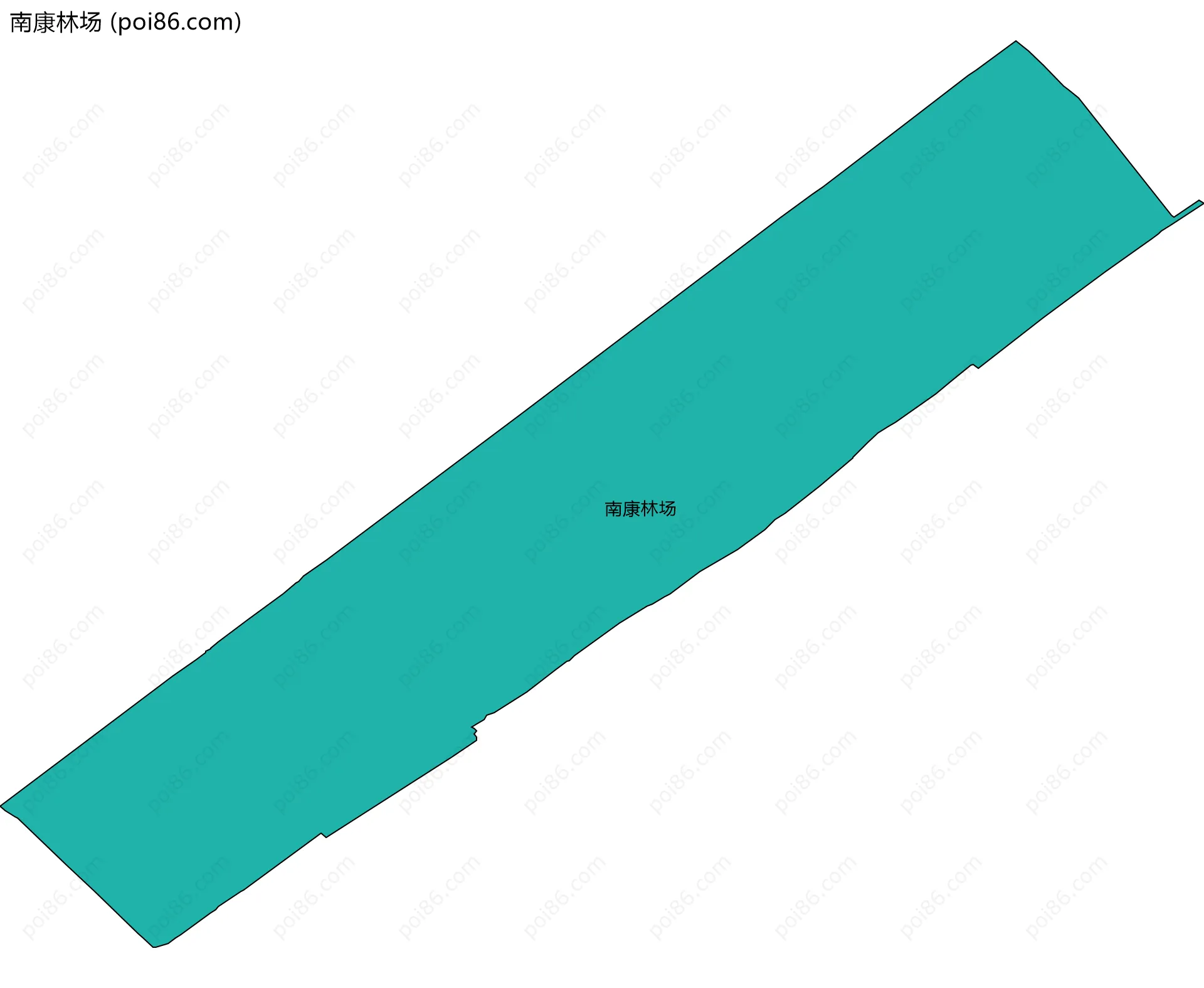 南康林场边界地图