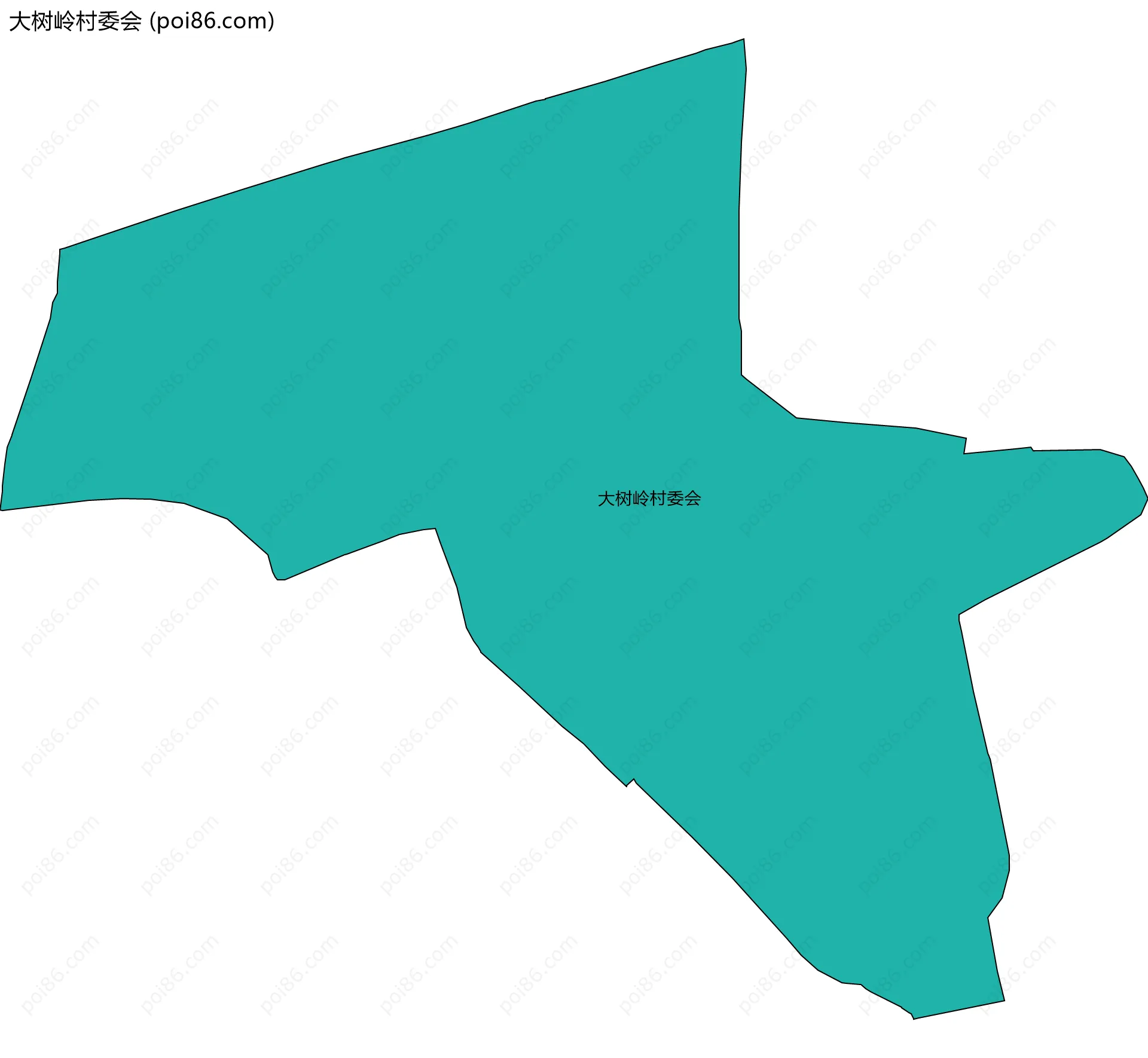 大树岭村委会边界地图