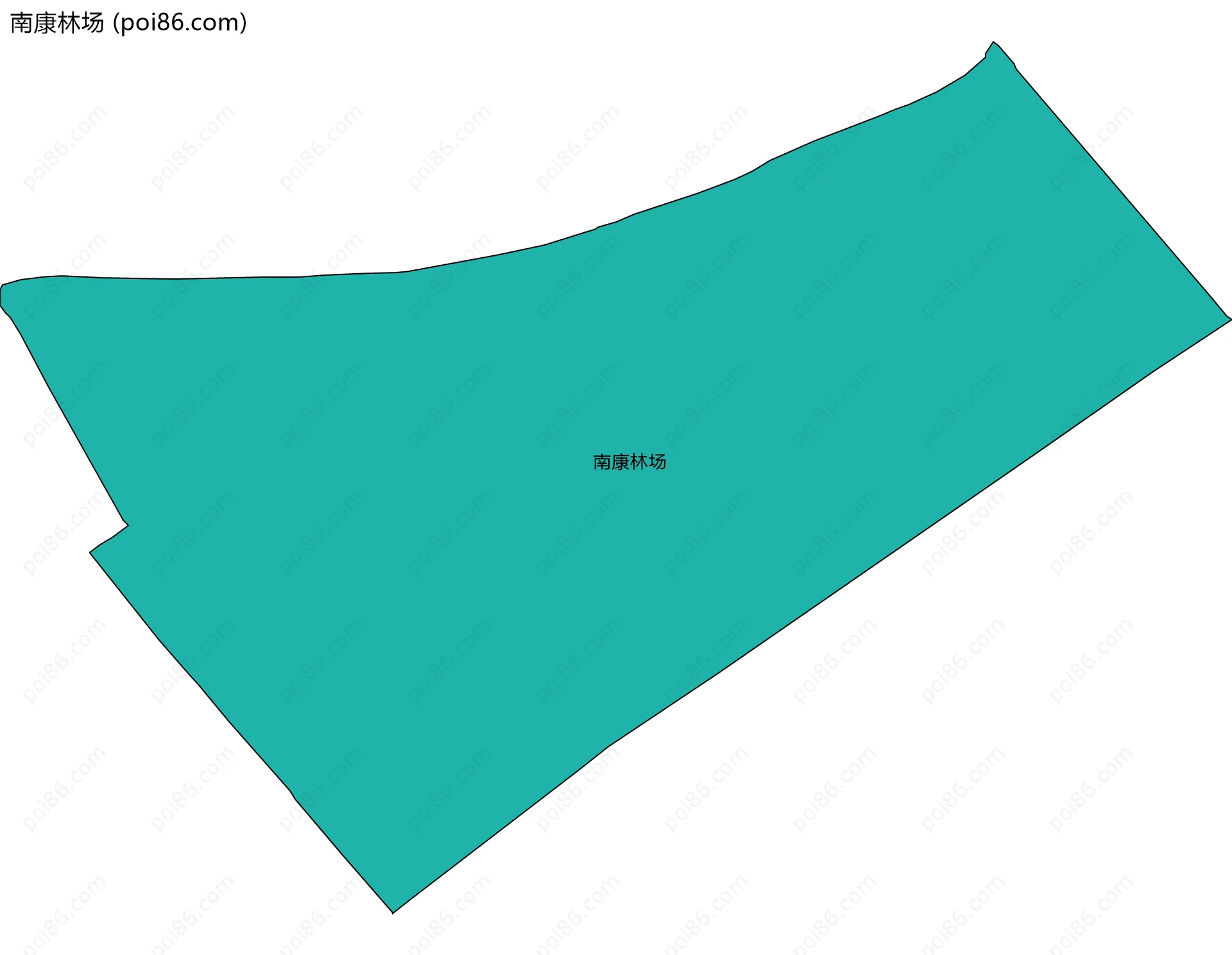南康林场边界地图