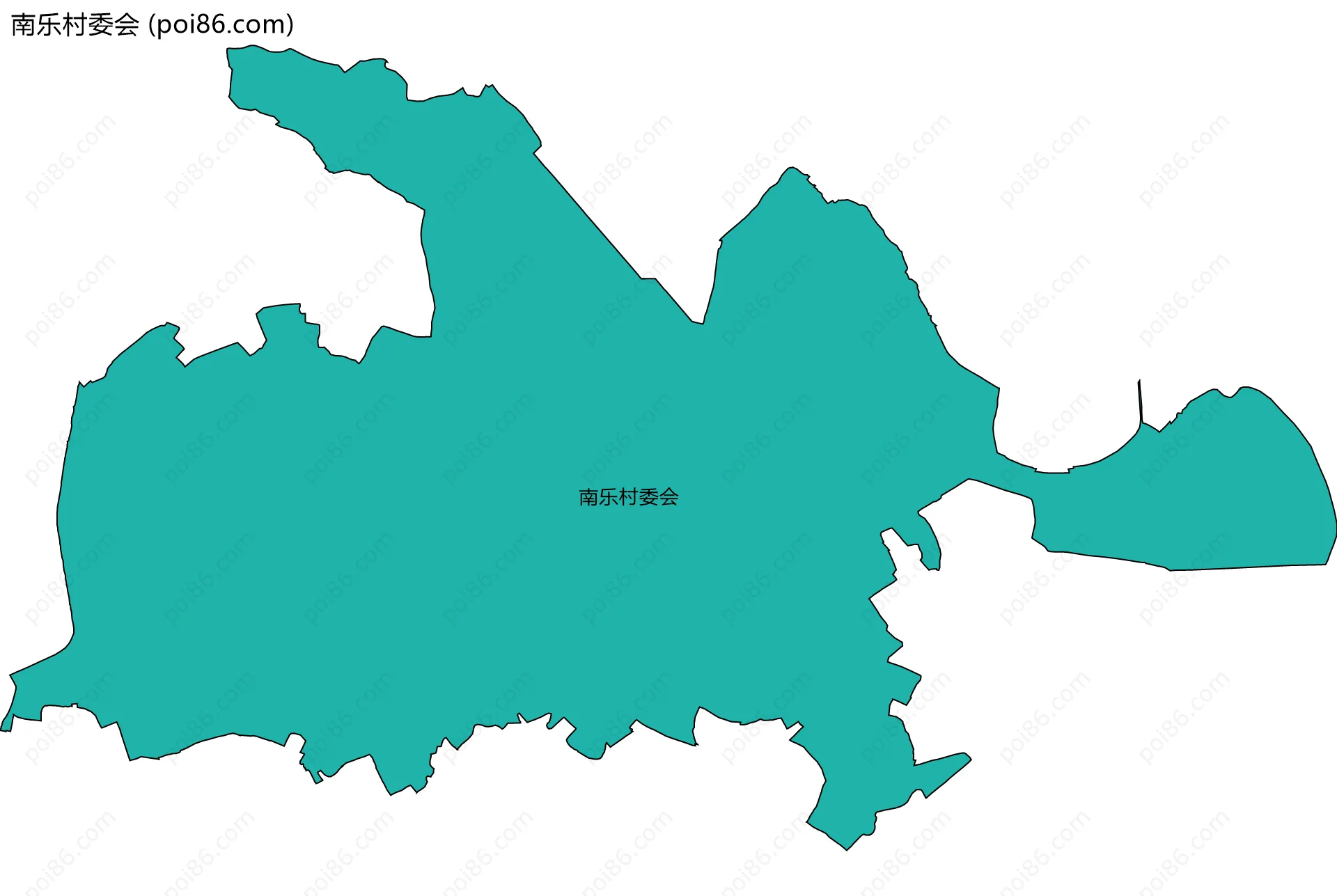 南乐村委会边界地图