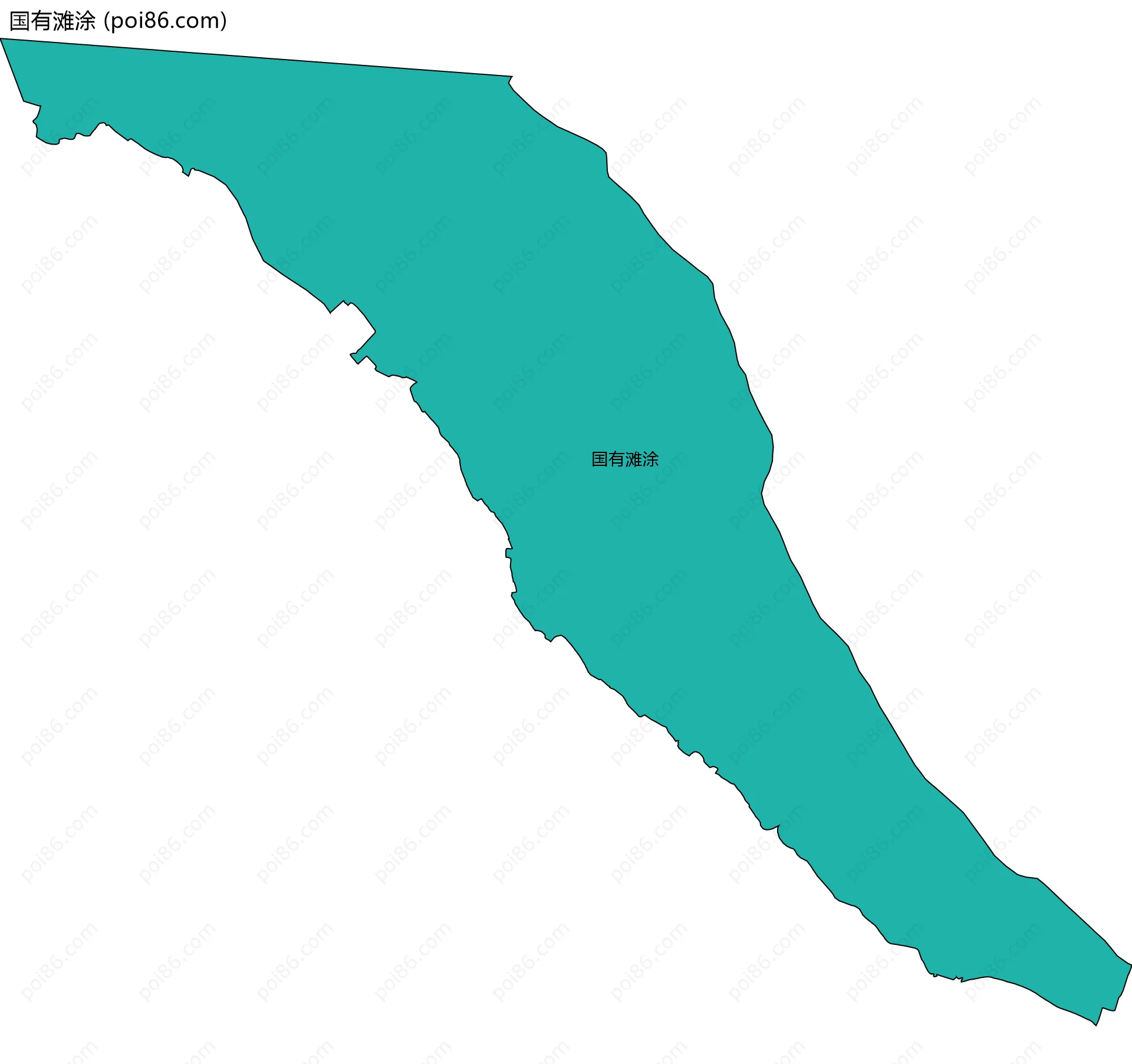 国有滩涂边界地图