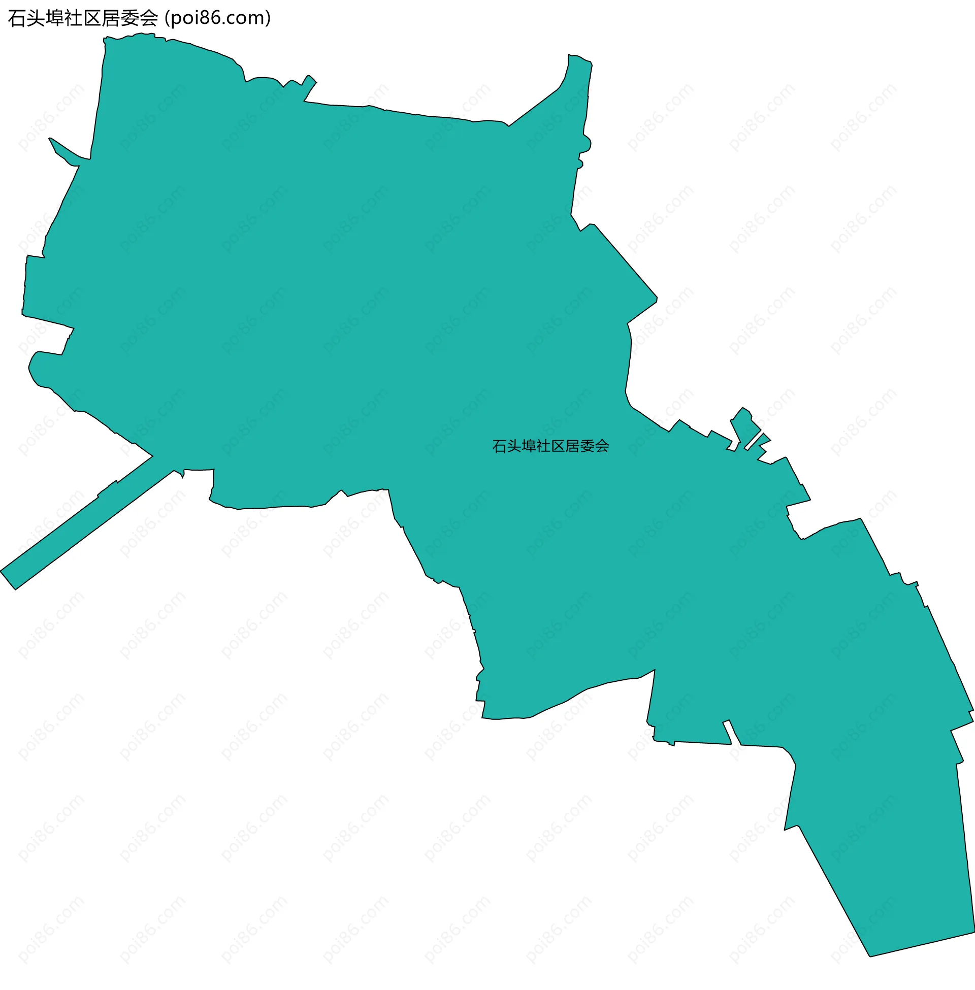 石头埠社区居委会边界地图
