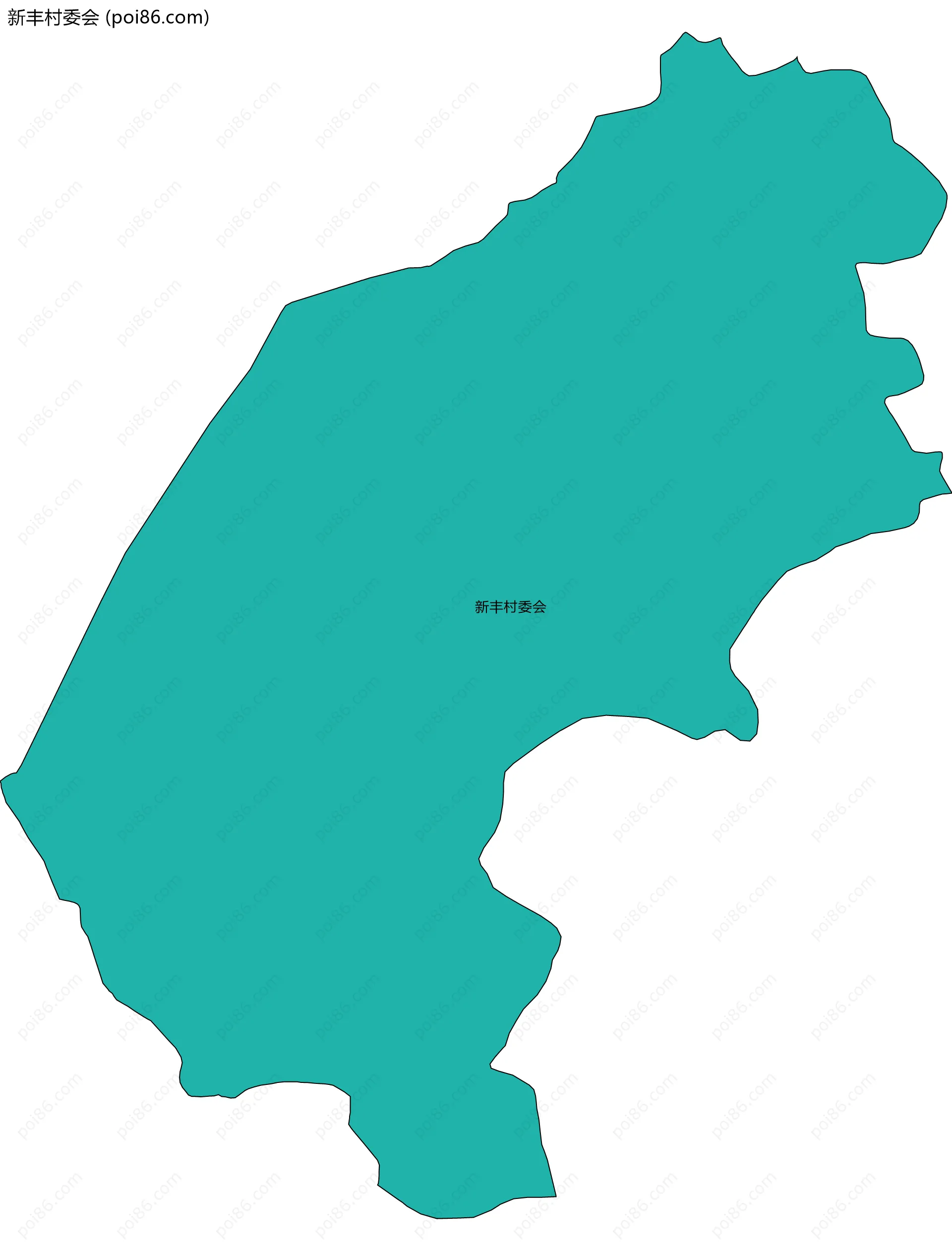 新丰村委会边界地图
