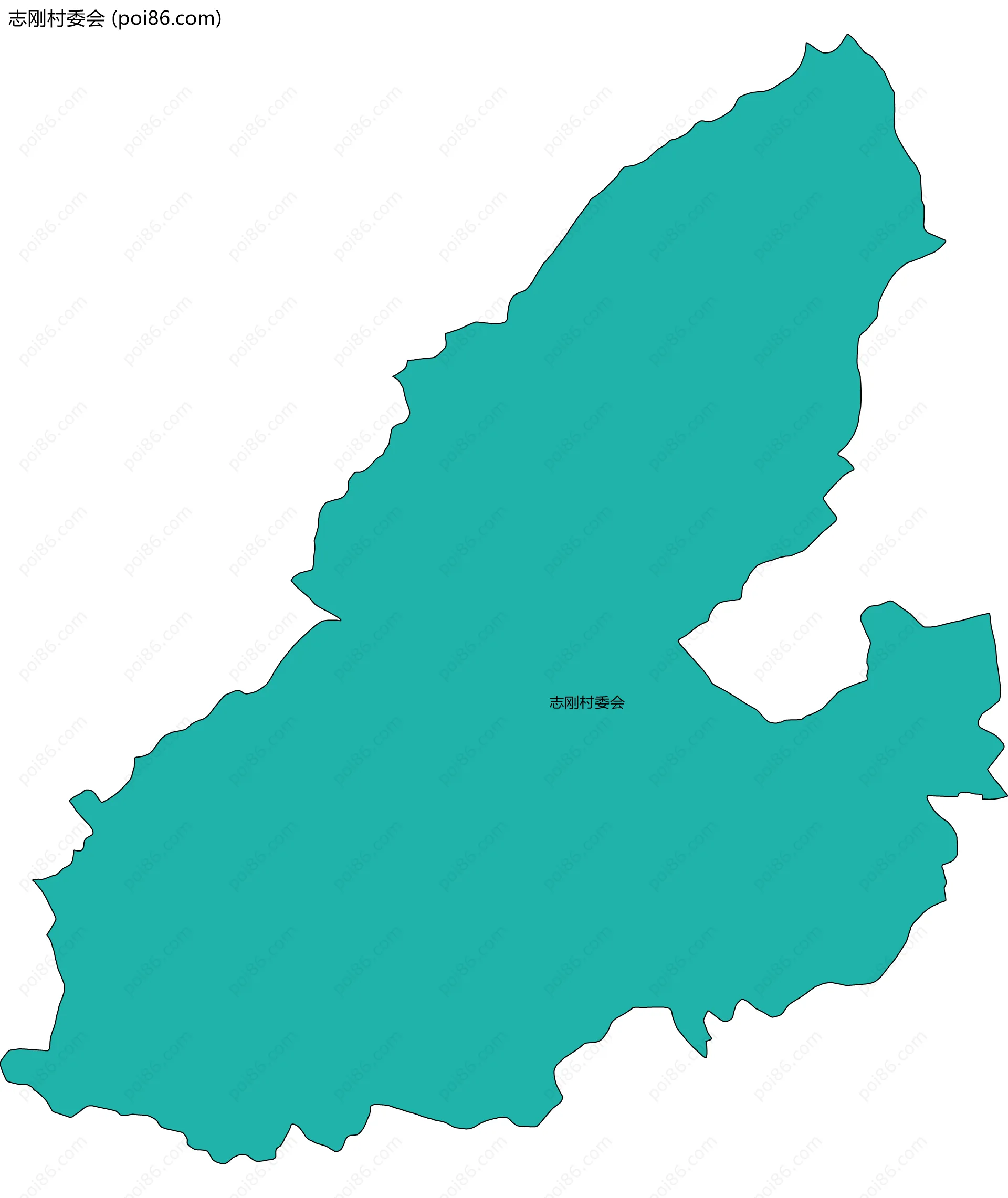 志刚村委会边界地图
