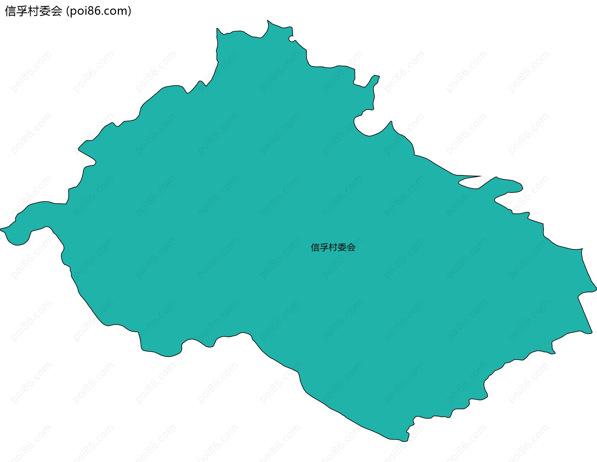 信孚村委会边界地图