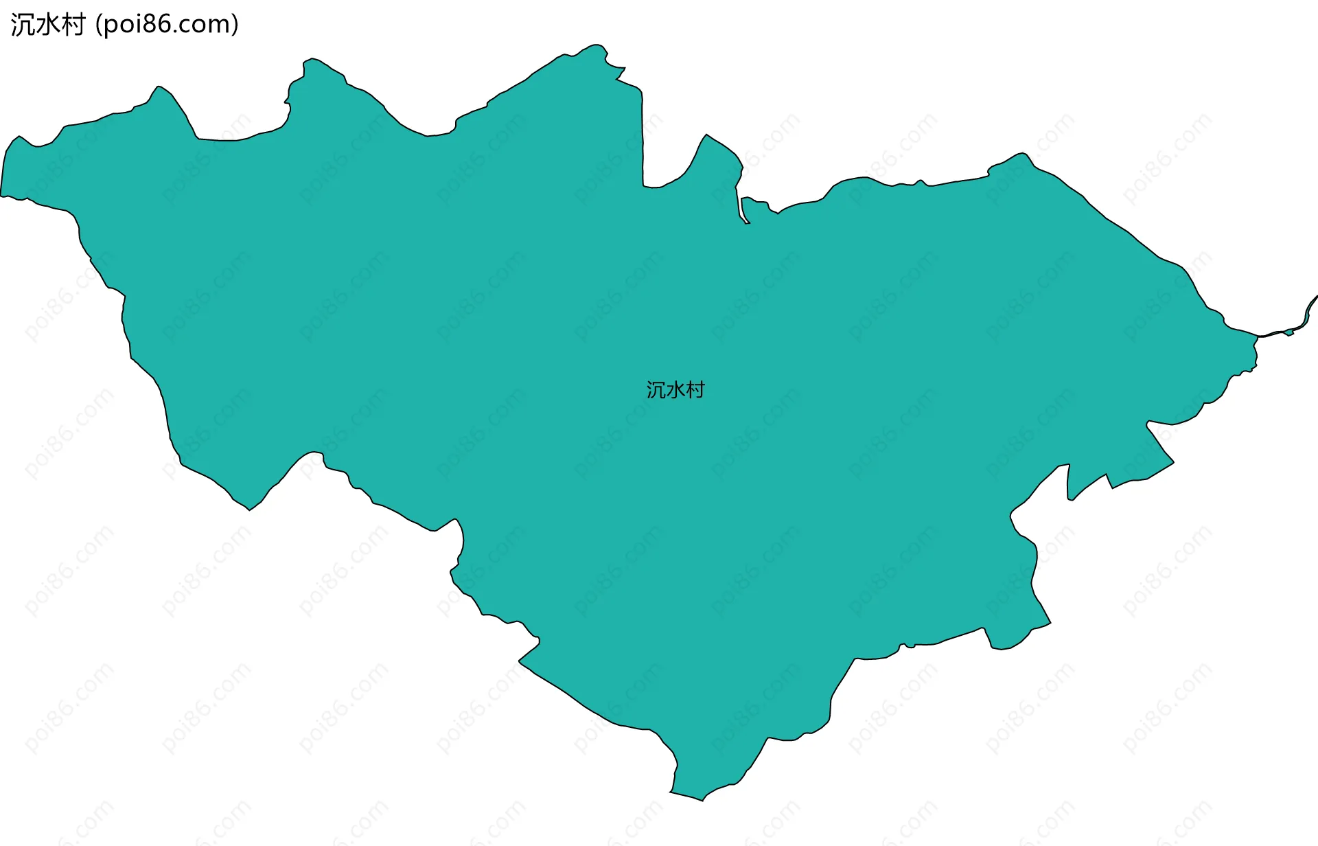 沉水村边界地图