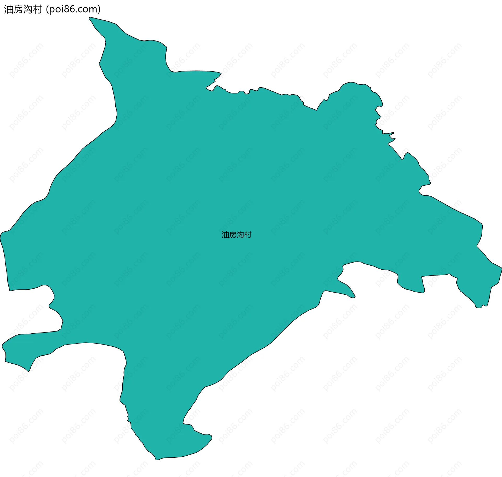 油房沟村边界地图