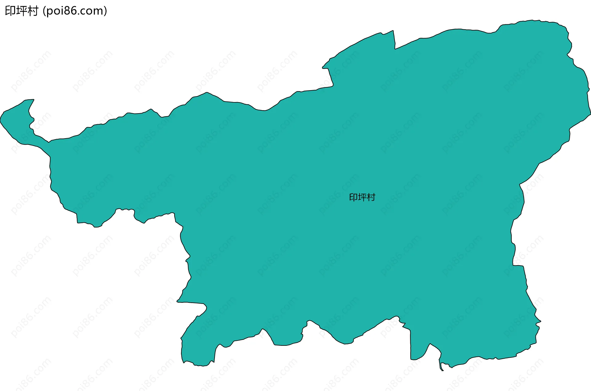 印坪村边界地图