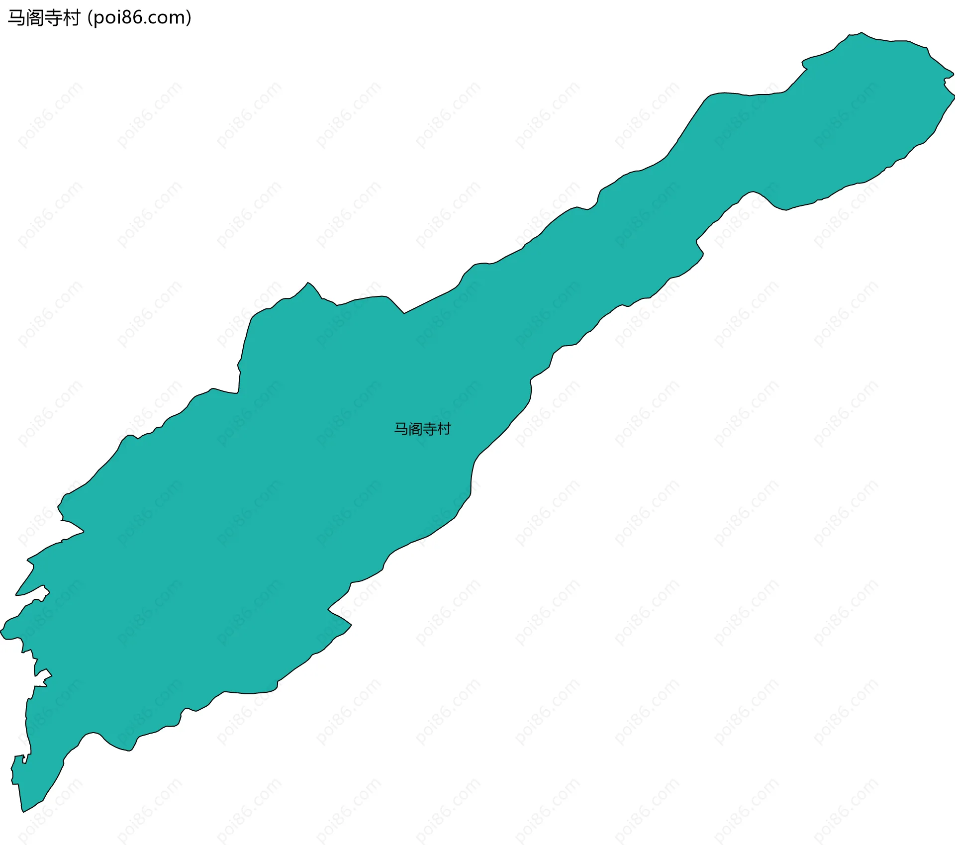 马阁寺村边界地图