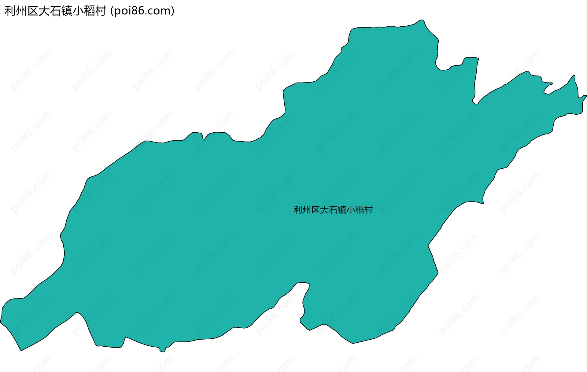 利州区大石镇小稻村边界地图
