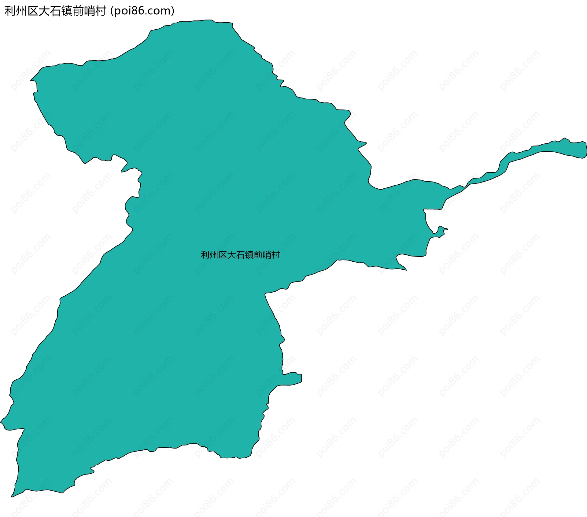 利州区大石镇前哨村边界地图