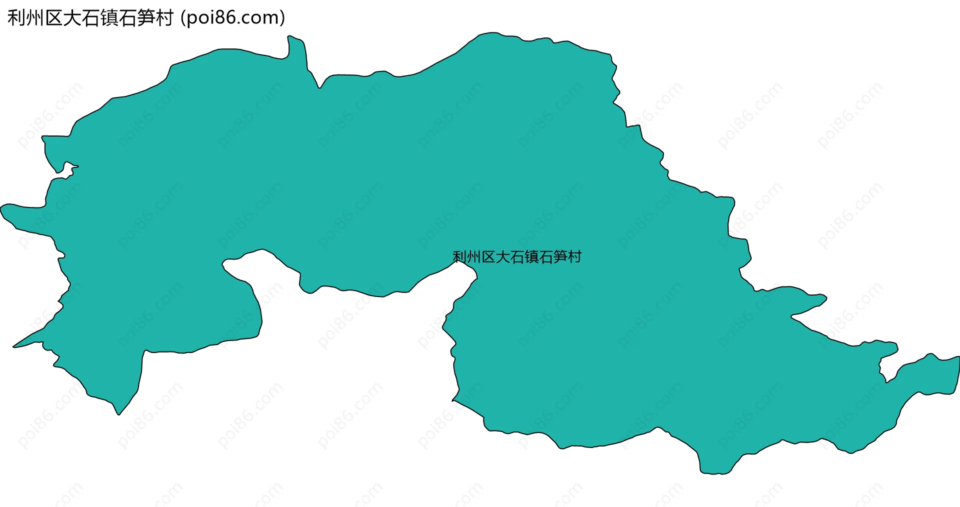 利州区大石镇石笋村边界地图