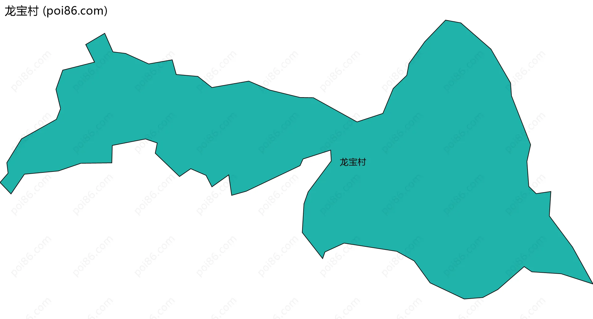 龙宝村边界地图