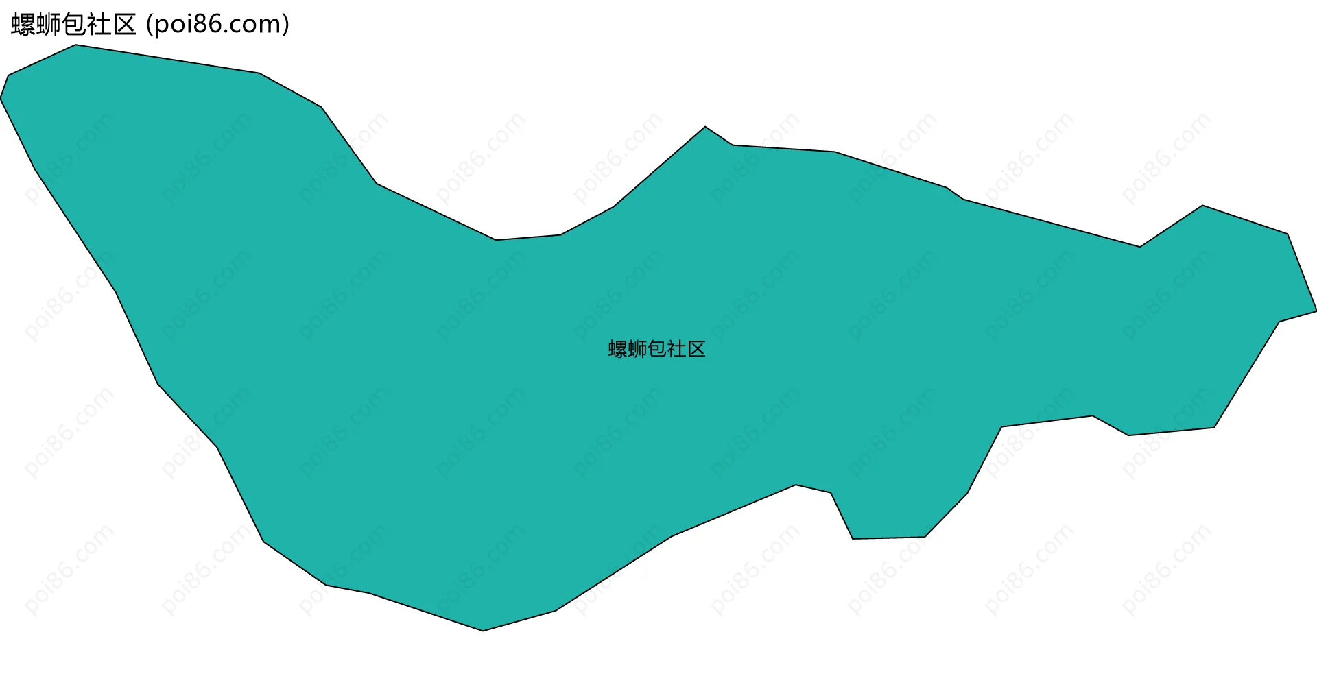 螺蛳包社区边界地图